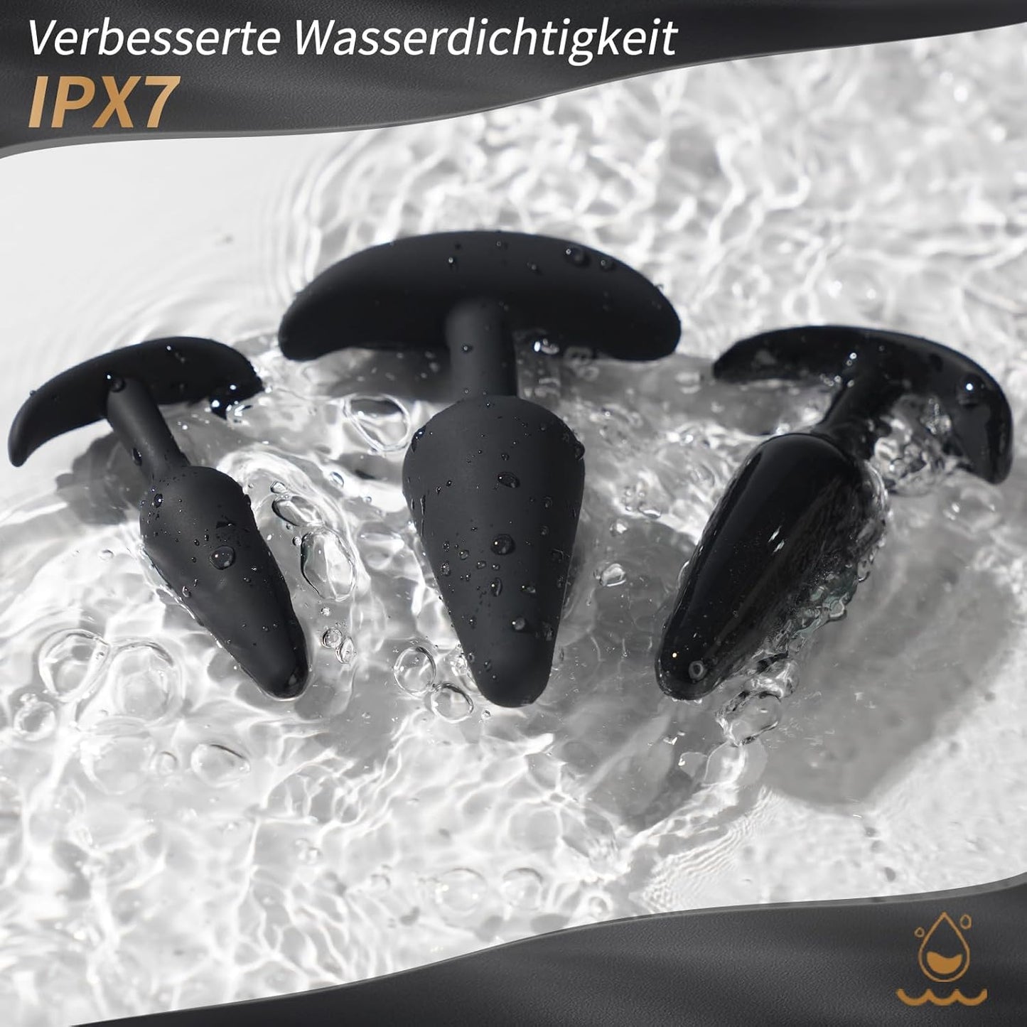 3er Prostata-Vibratoren-Set mit 12 Modi, Anker - Analplugs