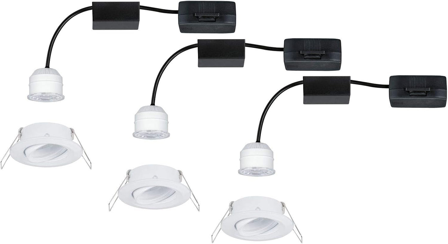 Einbauleuchte Nova Mini, EasyDim-3er (Weiss matt) 3er (Weiss matt) Schwenkbar (Ip23)