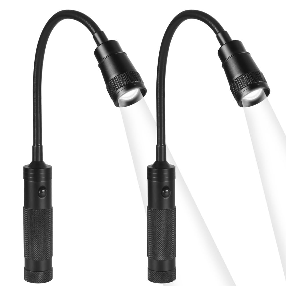 2er Set Magnetische Grillleuchten mit Schwanenhals, 2 Stück