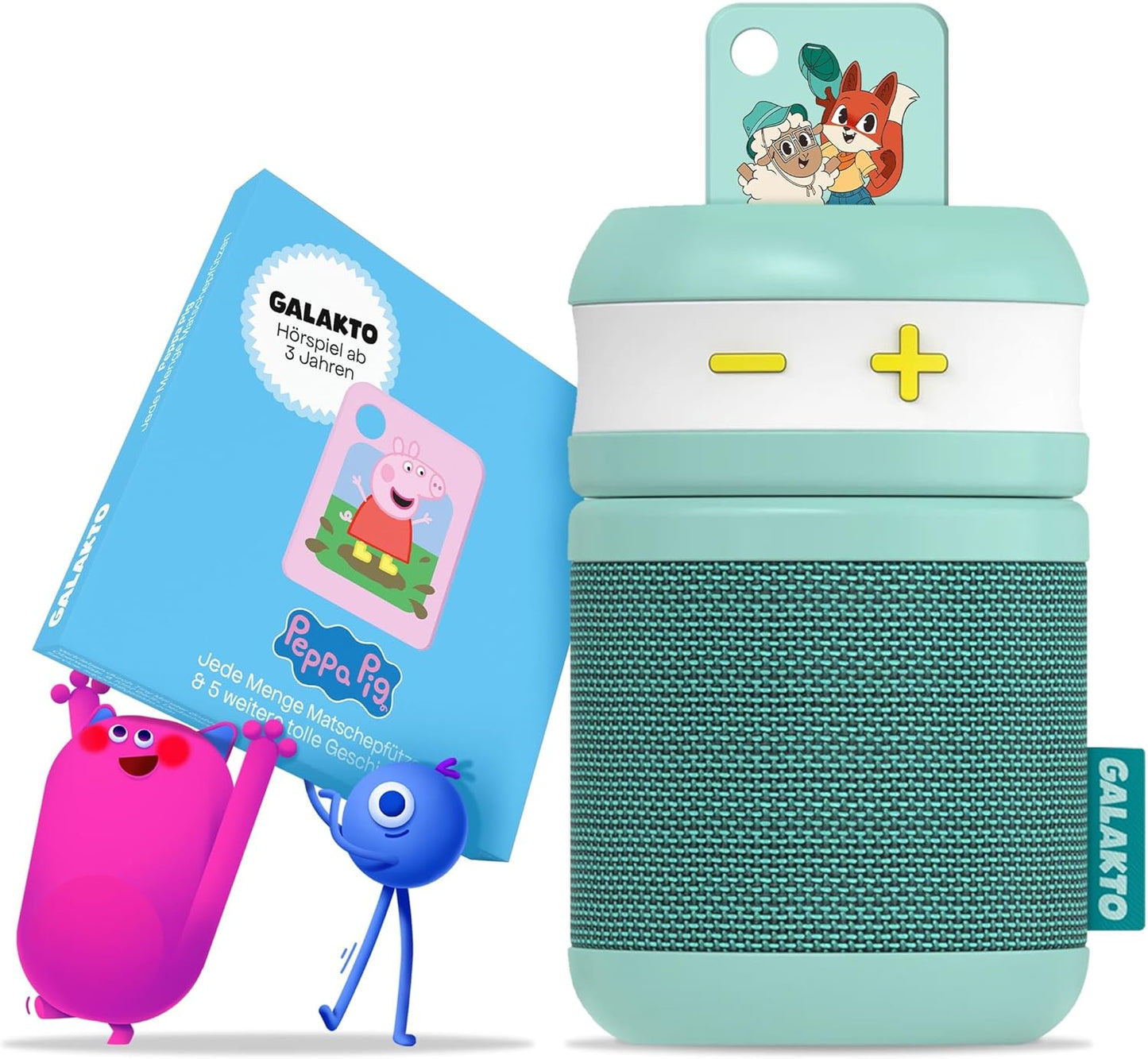 Kinder Musik- und Hörspielplayer mit Peppa Pig Token, „Peppa Pig“ Bundle