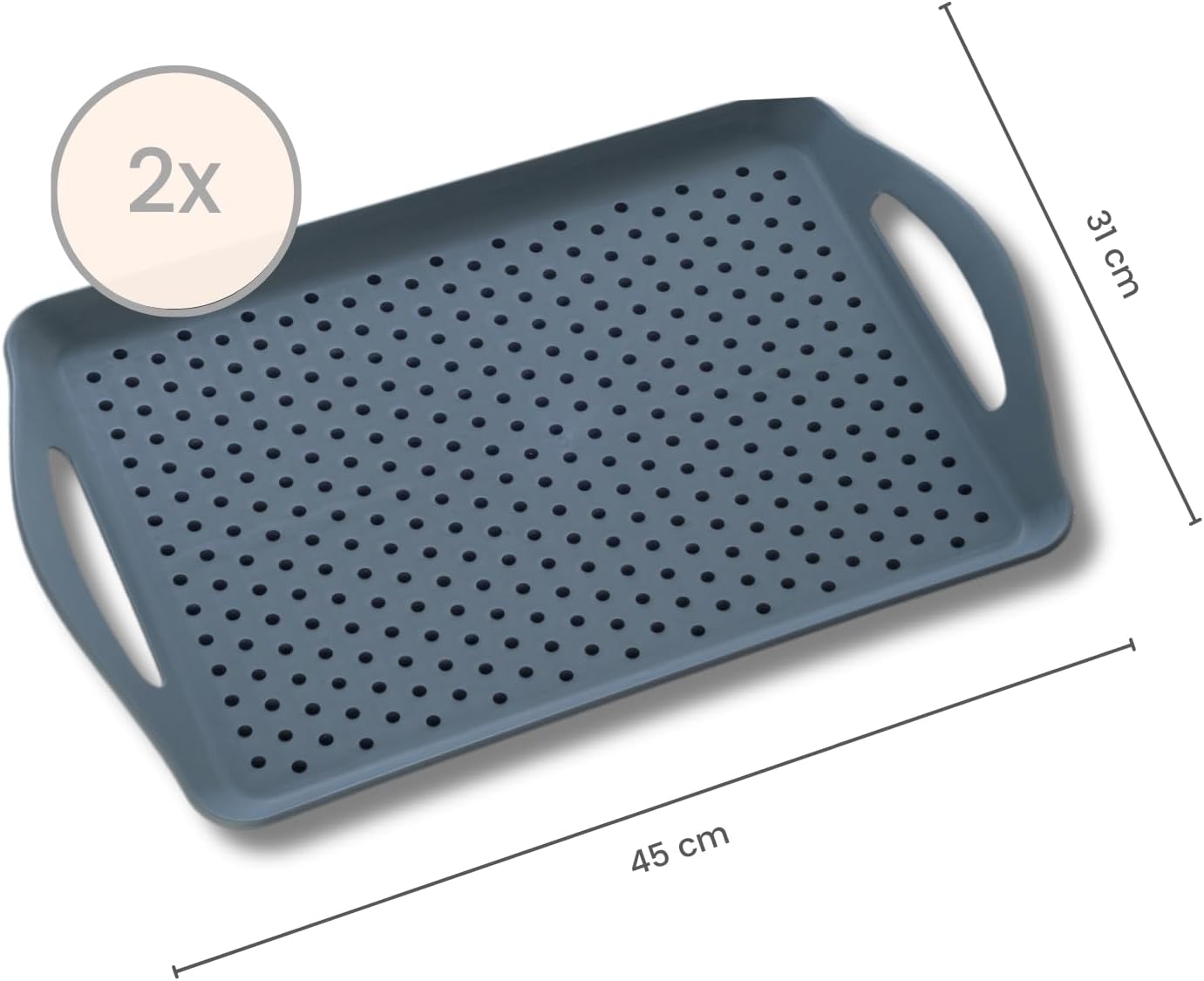Anti-Rutsch Serviertablett-Set