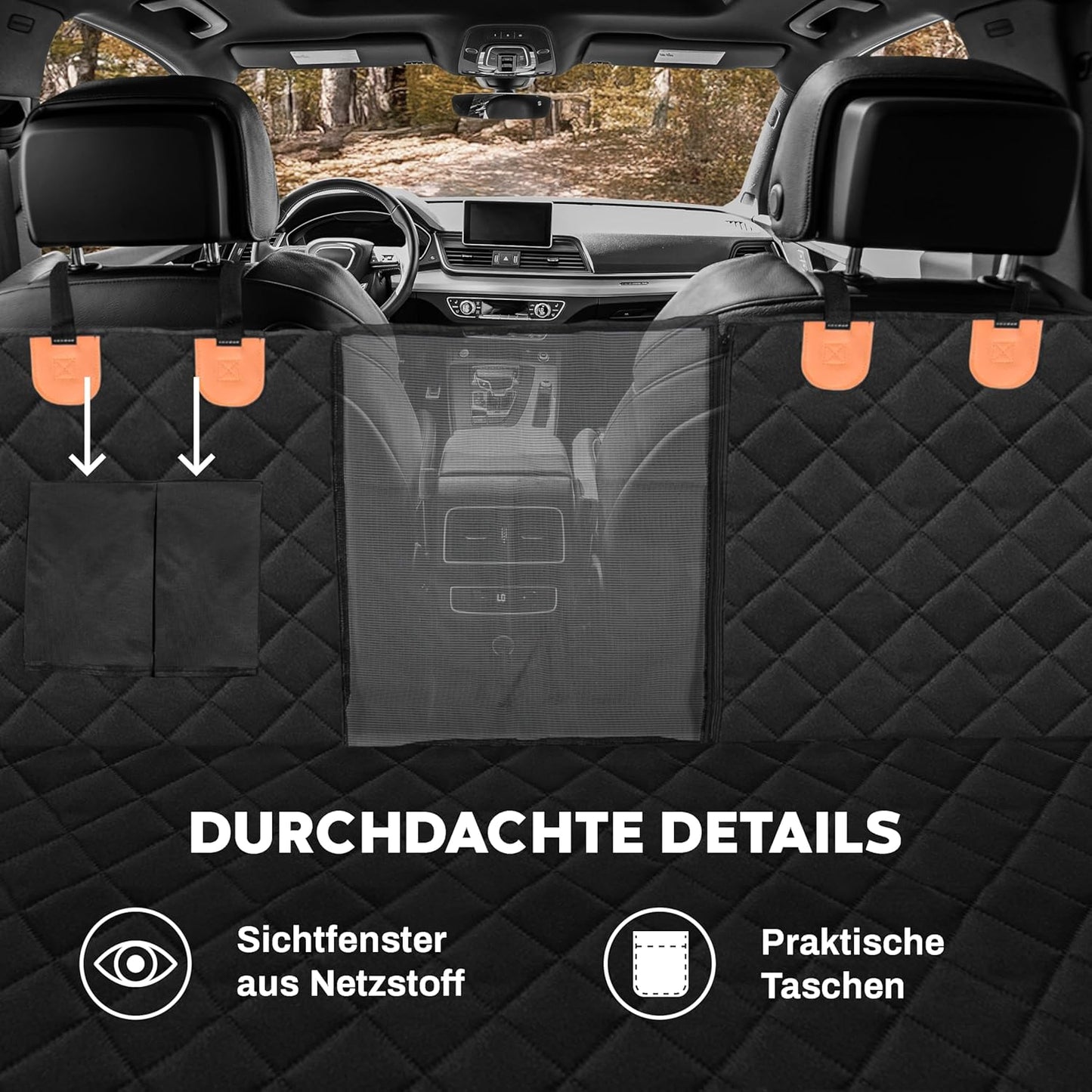 Hundedecke für die Auto-Rückbank