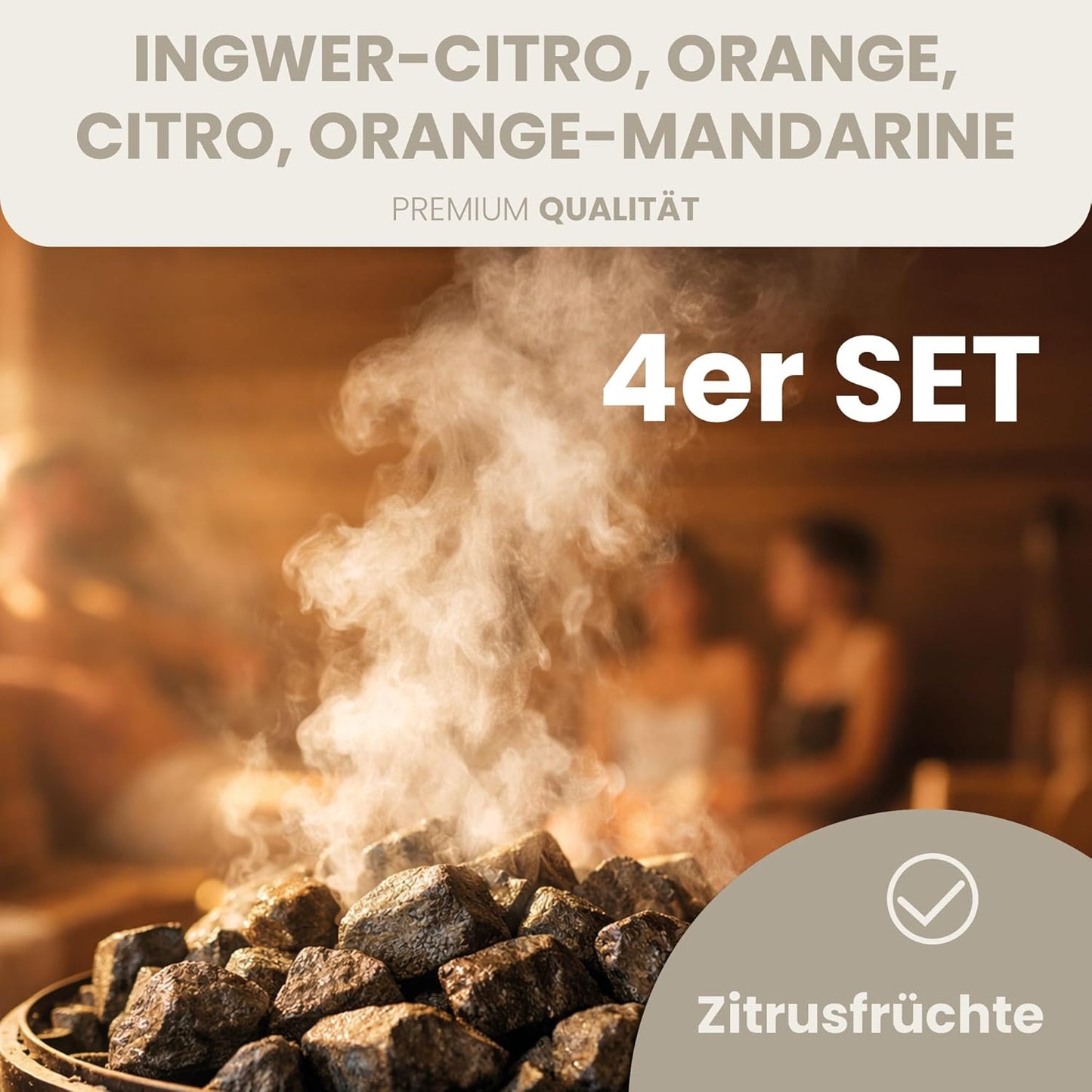 4-teiliges Saunaaufguss Set Zitrusfrüchte, 4 x 250 ml Zitrusfrüchte