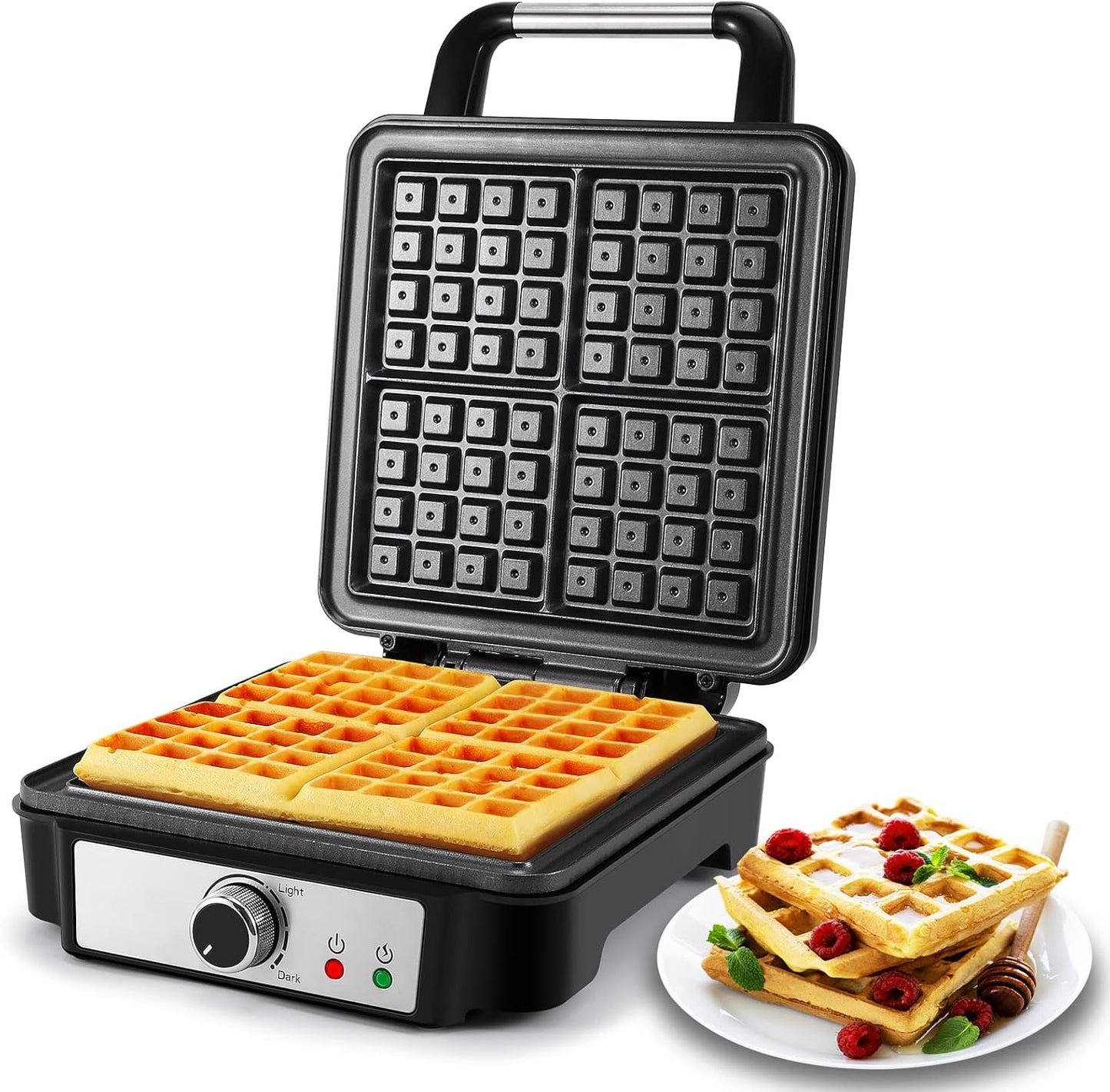 Belgisches Waffeleisen ‎SW-2130M mit Antihaftbeschichtung