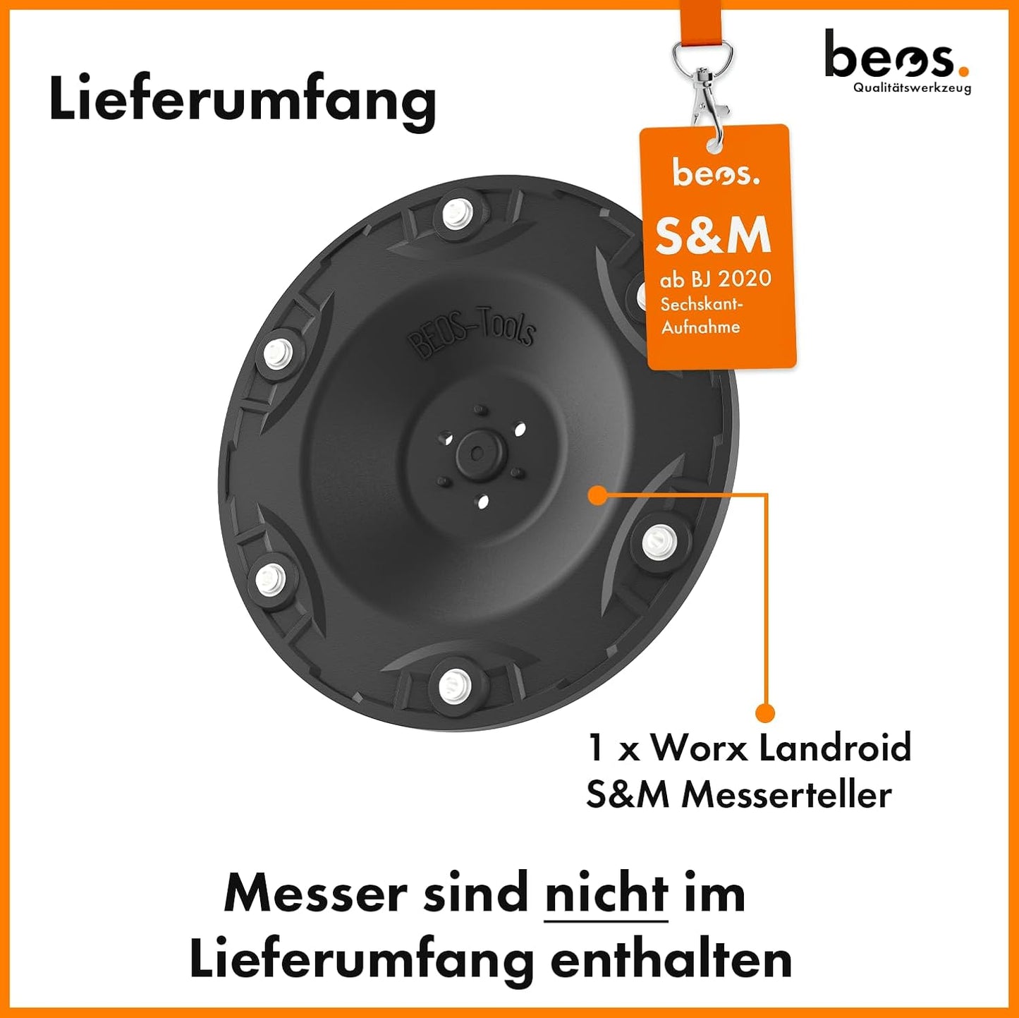 Mähroboter Messerteller, Worx S&M [ab BJ 2020]