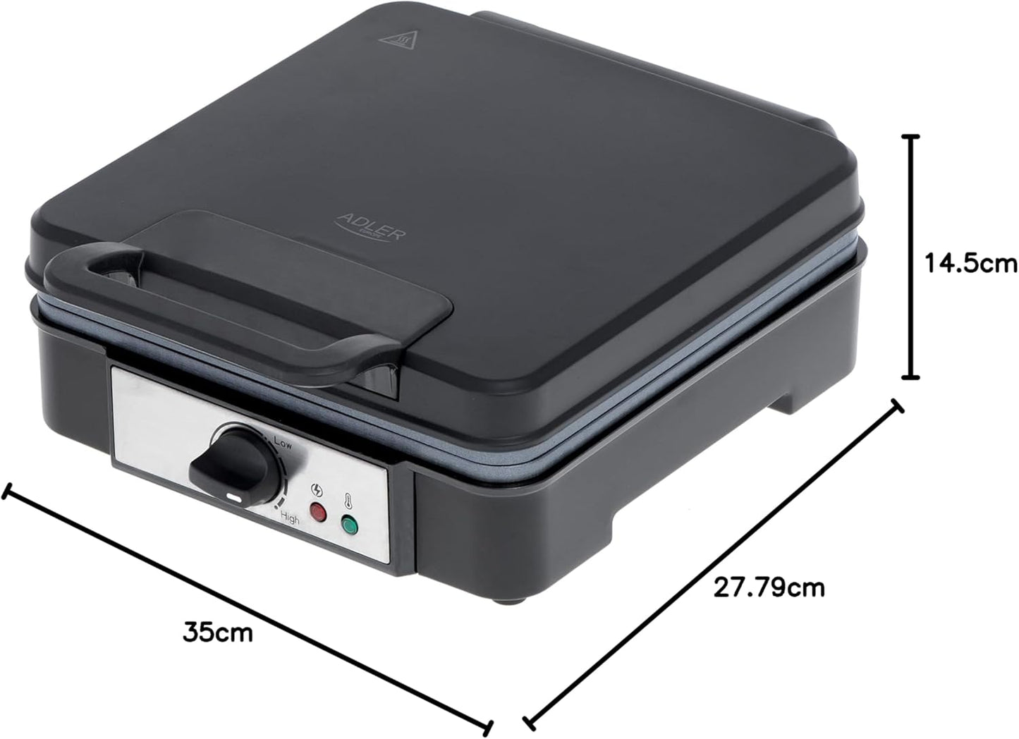 AD 3049 Waffeleisen 4 Waffel(n)