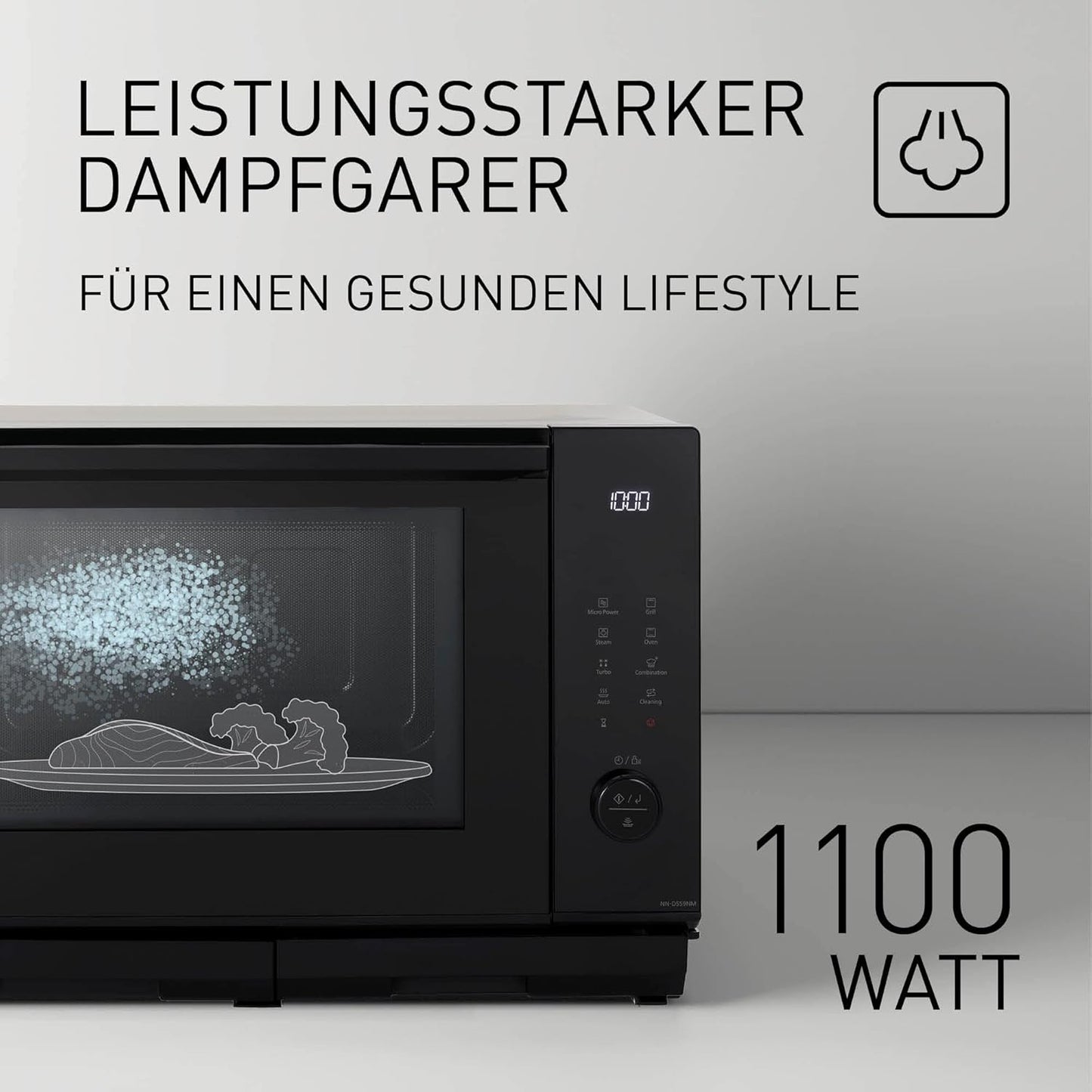 4-in-1 Kombi-Mikrowelle mit Grill, mit Ober-/Unterhitze (27L Garraum)