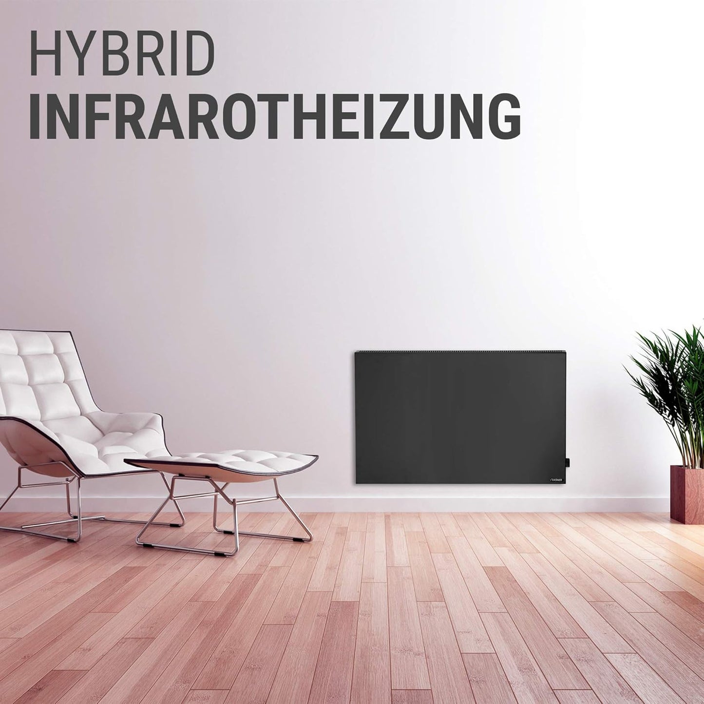 Konvi Hybridheizung mit Thermostat, 600 Watt