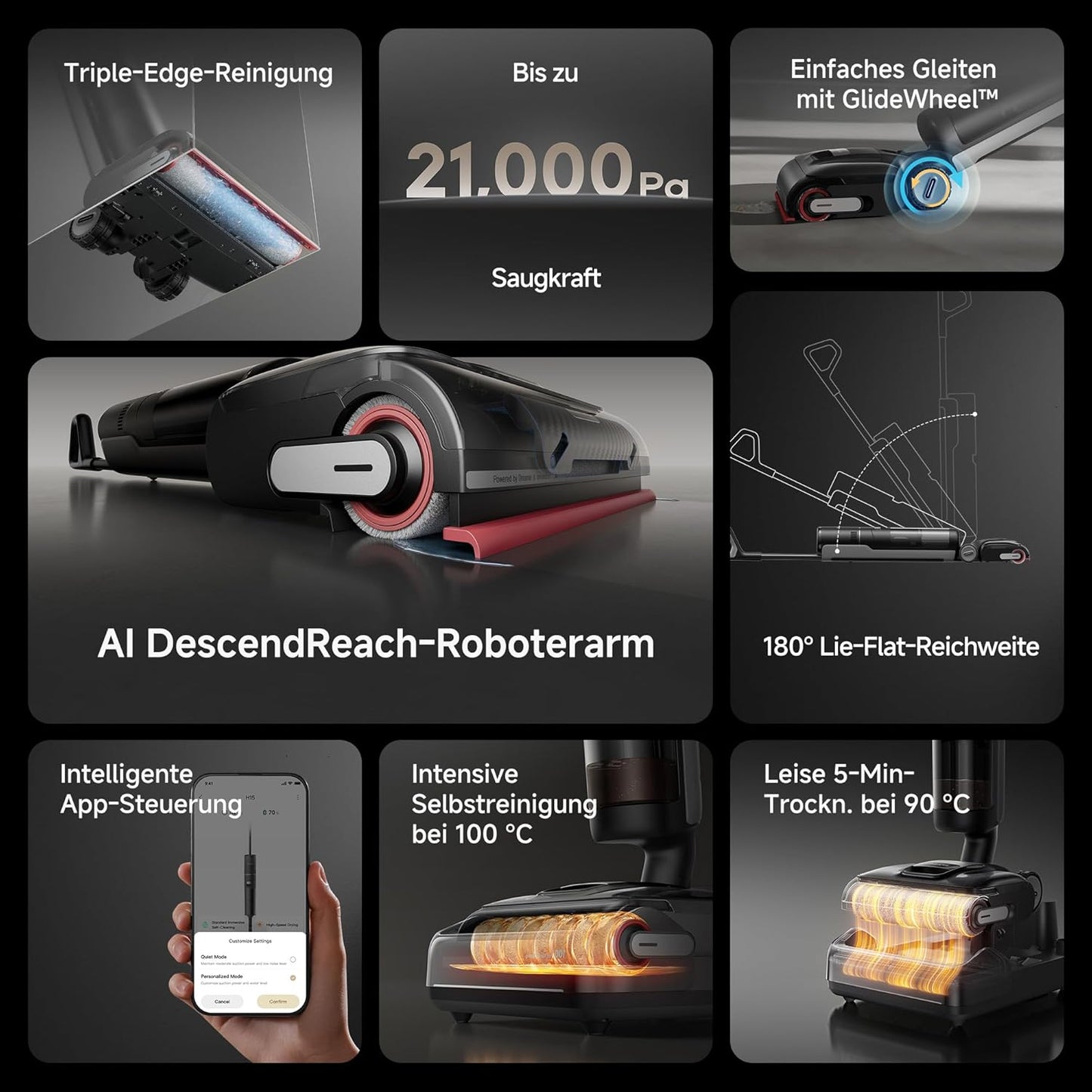 Nass- und Trockensauger H15 Pro mit AI Roboterarm, H15 Pro
