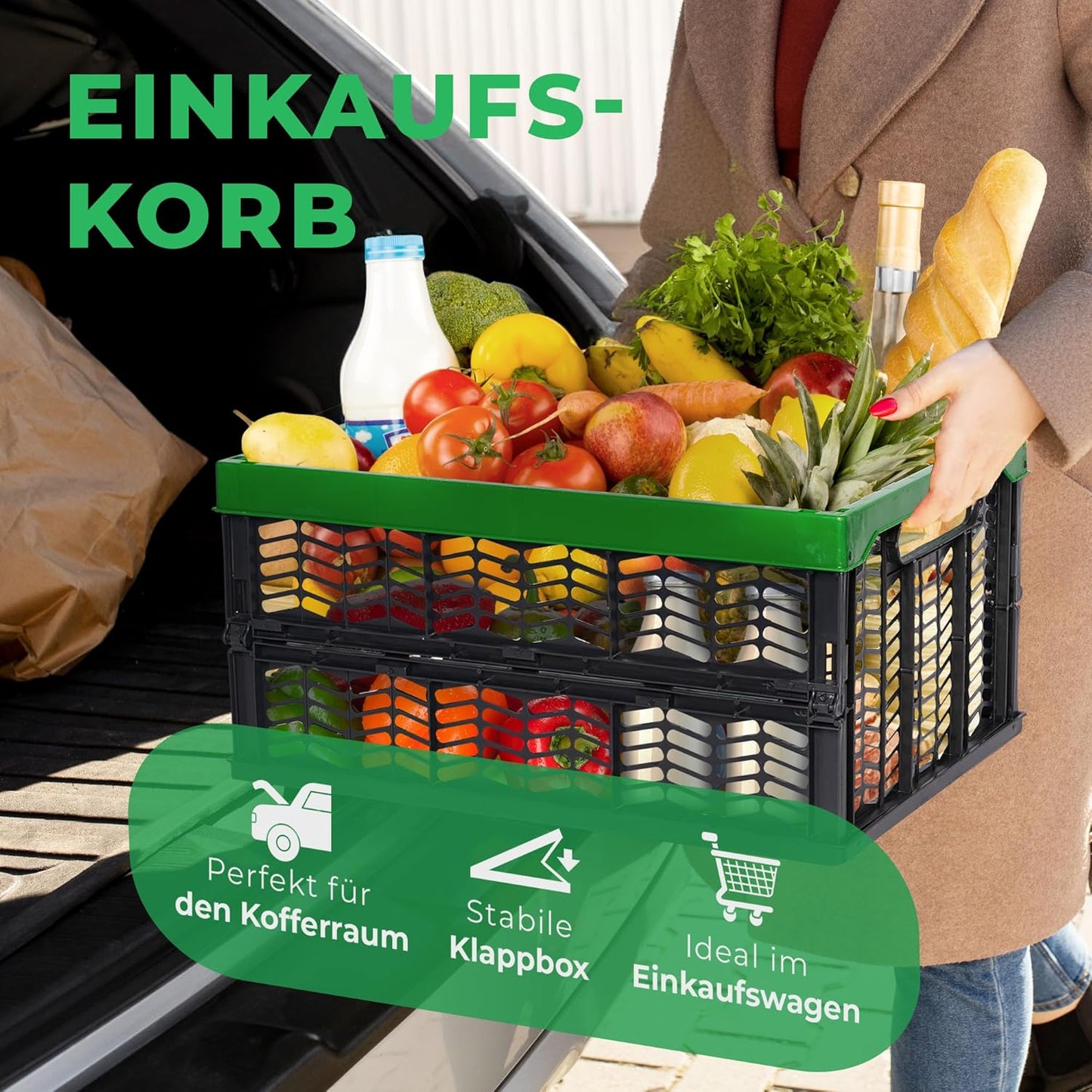 Faltbarer Einkaufskorb, 1