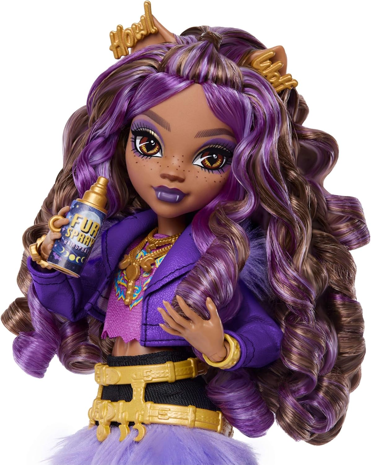 Clawdeen Puppe, Violett