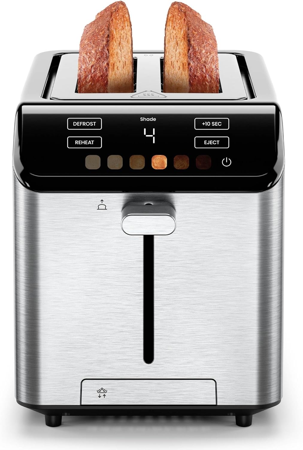 Digitaler 2-Scheiben-Toaster mit Touchscreen, Digital Edelstahl