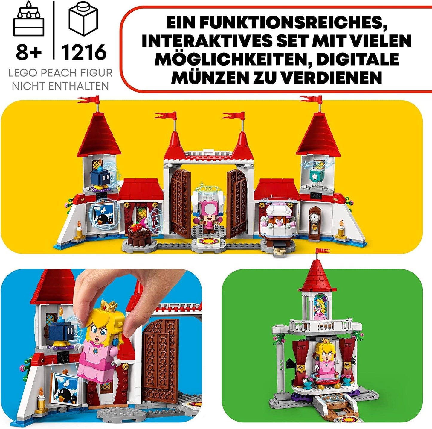 71408 Super Mario Princess Peach Palast – Erweiterungsset, Konstruktionsspielzeug