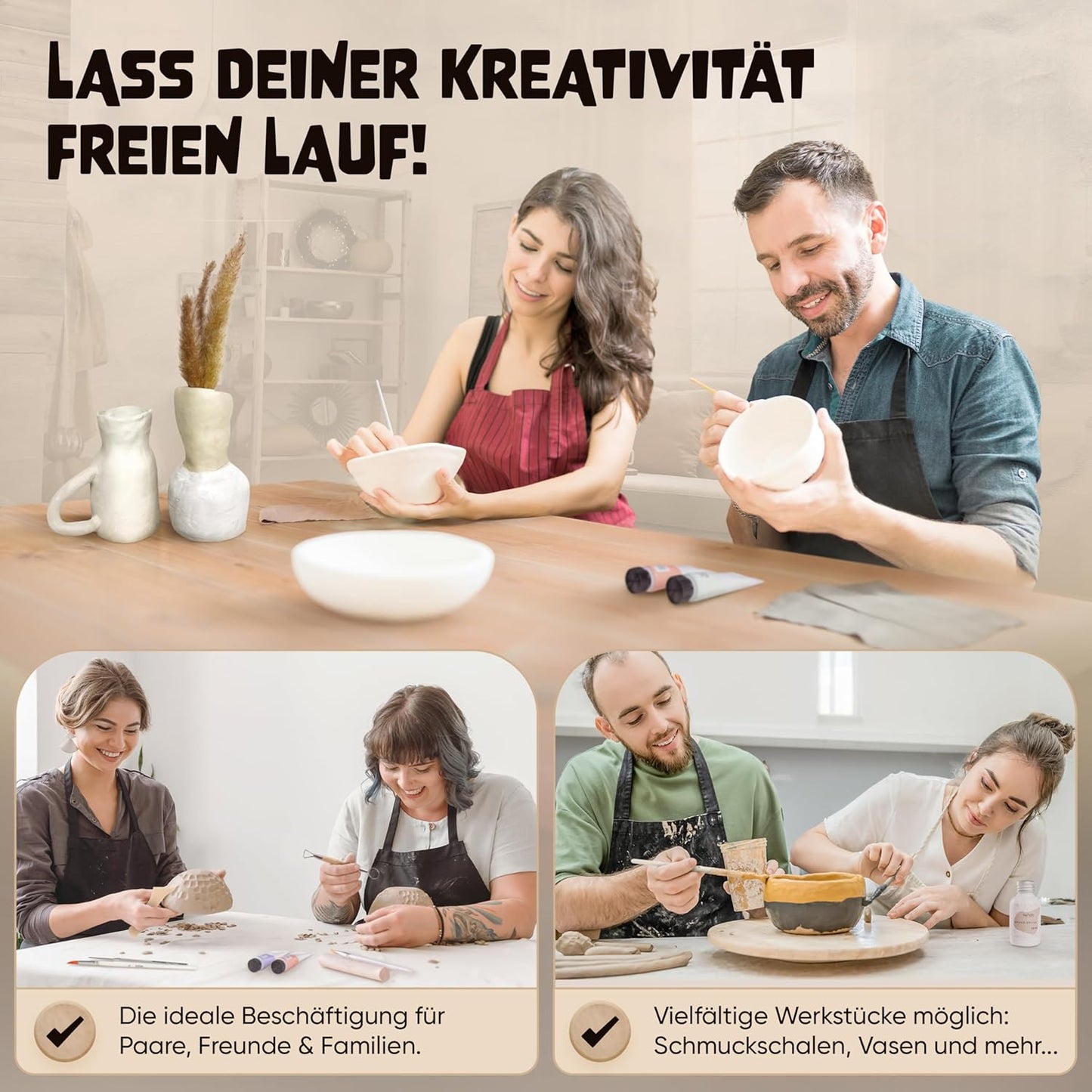 DIY Töpfer Starterset, Pastell