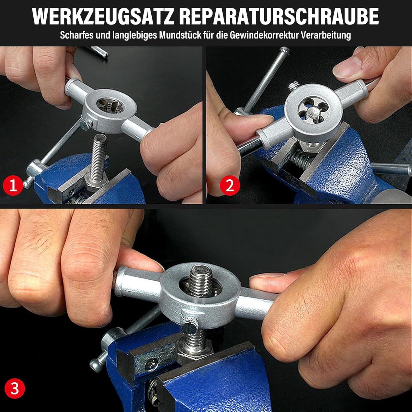 Gewindeschneider-Set M3-M12 (40-teilig)