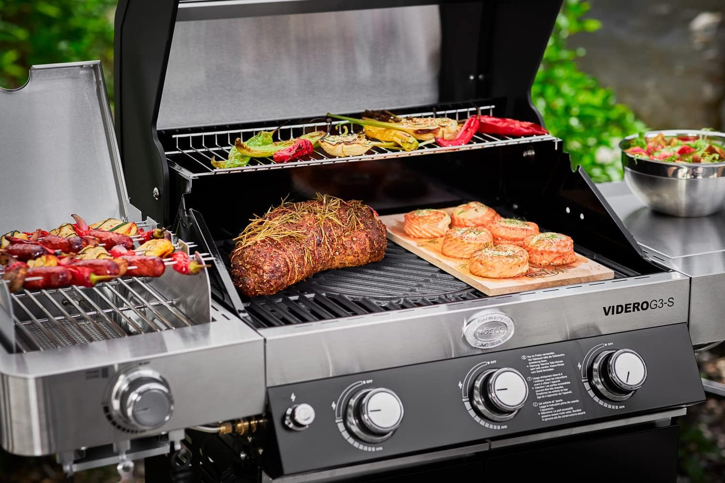 Aromaplanke Set für Grill, Single Erle