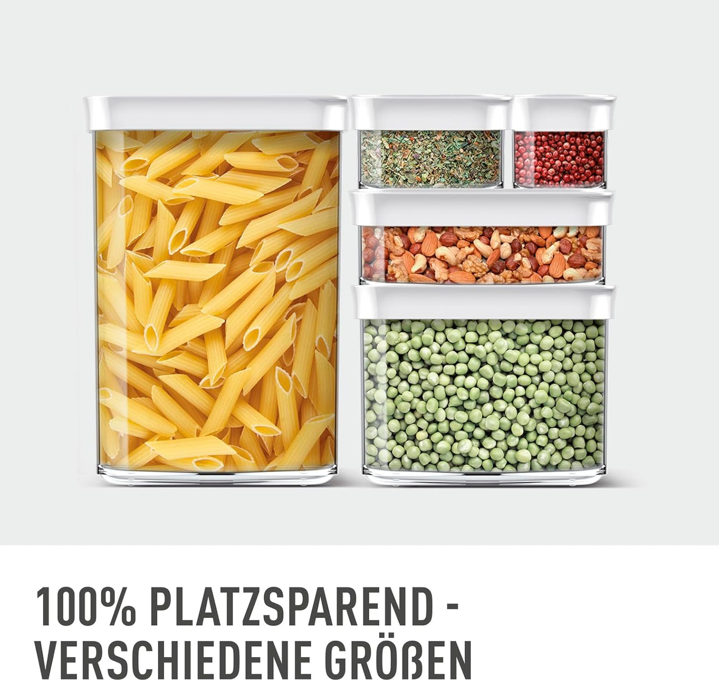 3-teiliges Optima Vorratsdosen-Set, Trockenvorrat 0.45 / 1 / 1.6 L Transparentes