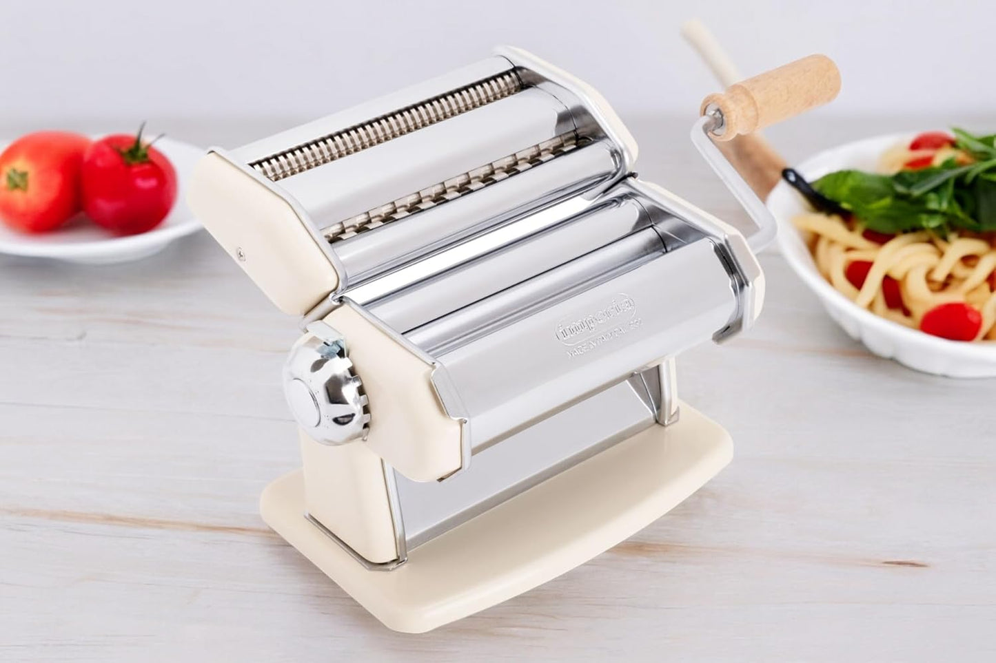 IPASTA Classica Manuelle Nudelmaschine, Cremefarben