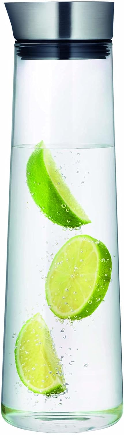 Wasserkaraffe mit Edelstahl-Deckel, 1000 ml