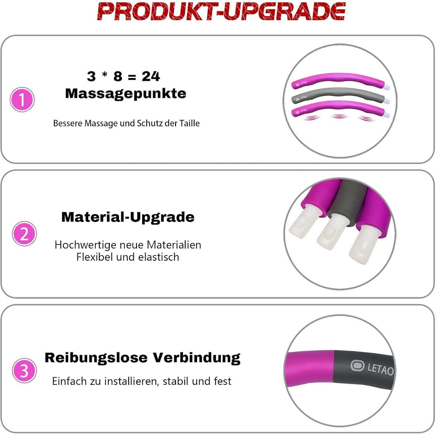 Hula Hoop Reifen für Kinder zerlegbar