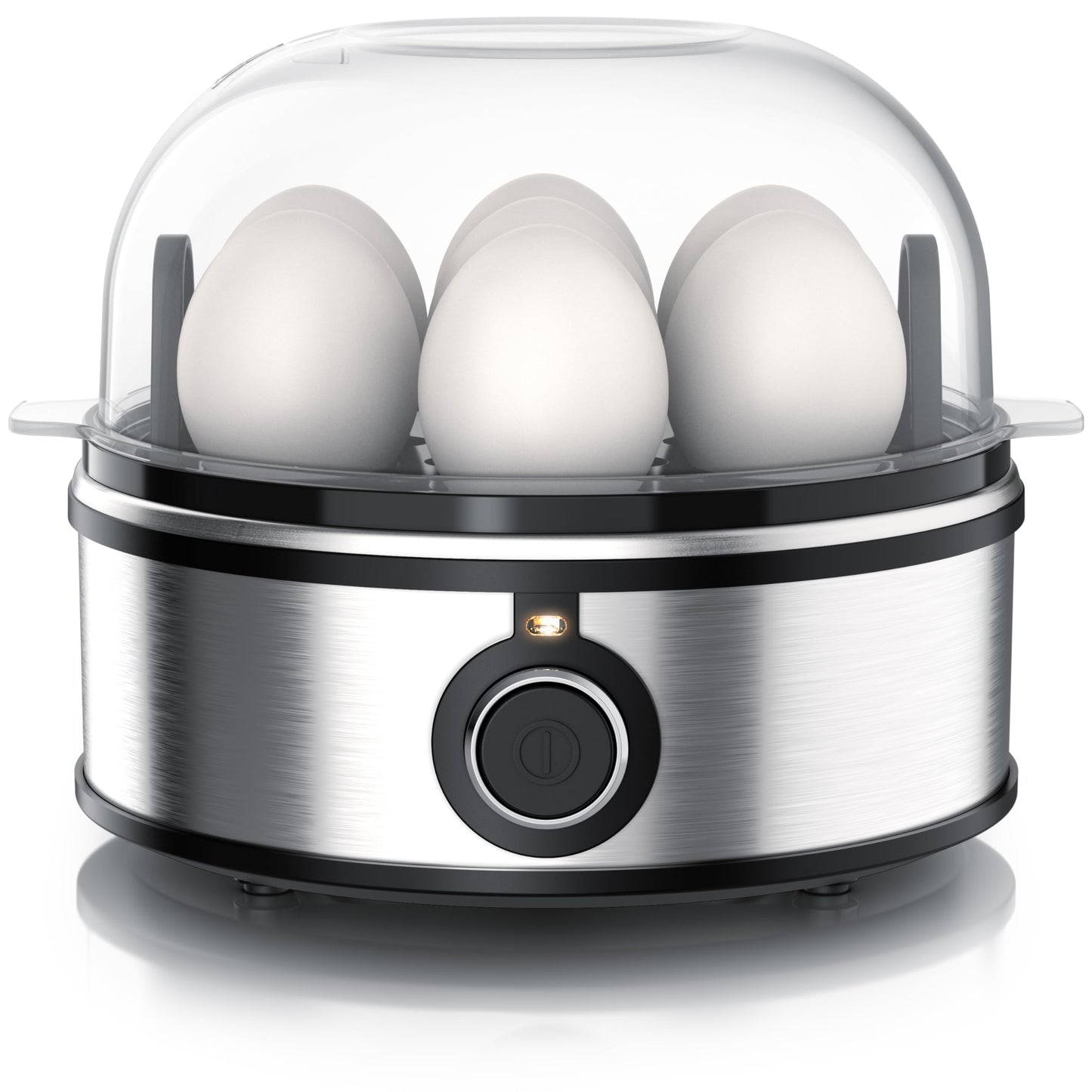 Eierkocher Sevencook 2 mit Pochier- und Omelette-Einsatz, C: Silber