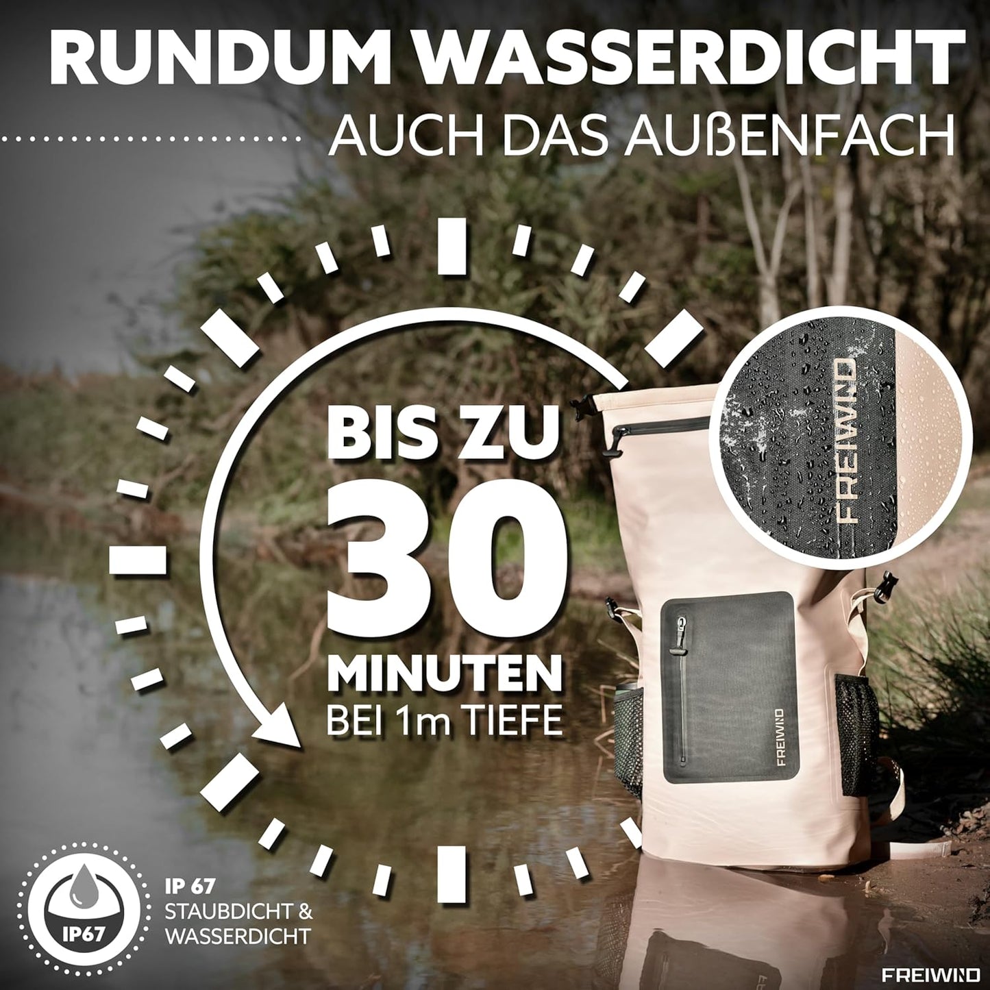 Wasserdichter Tauch-Rucksack mit Laptopfach