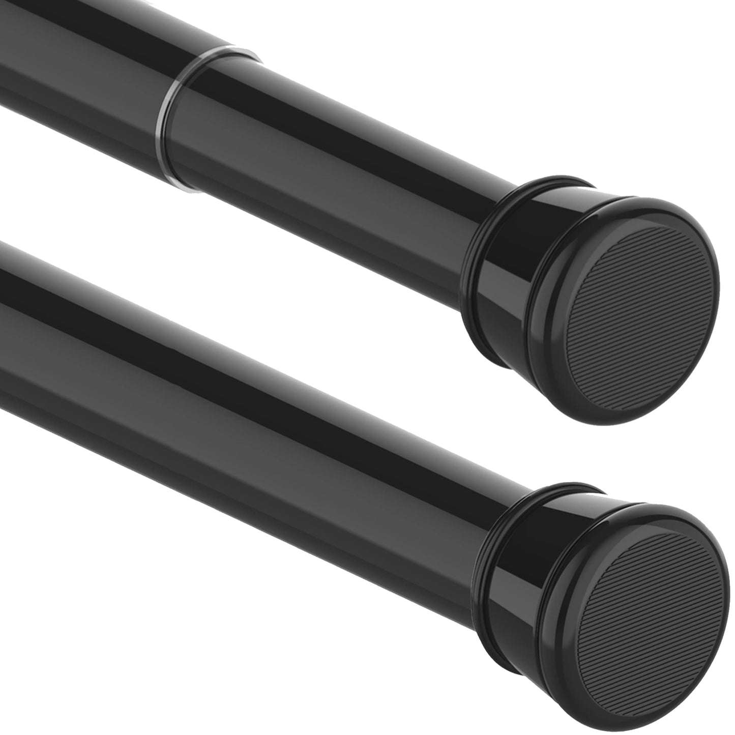 Ausziehbare Duschvorhangstange ohne Bohren (66-90 cm), Schwarz 66-90CM(1Stück)