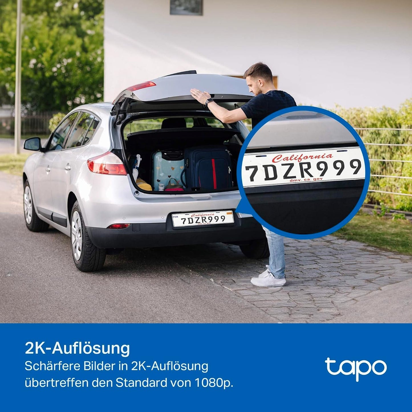 2K WLAN Überwachungskamera Aussen 360°, 2K 3MP