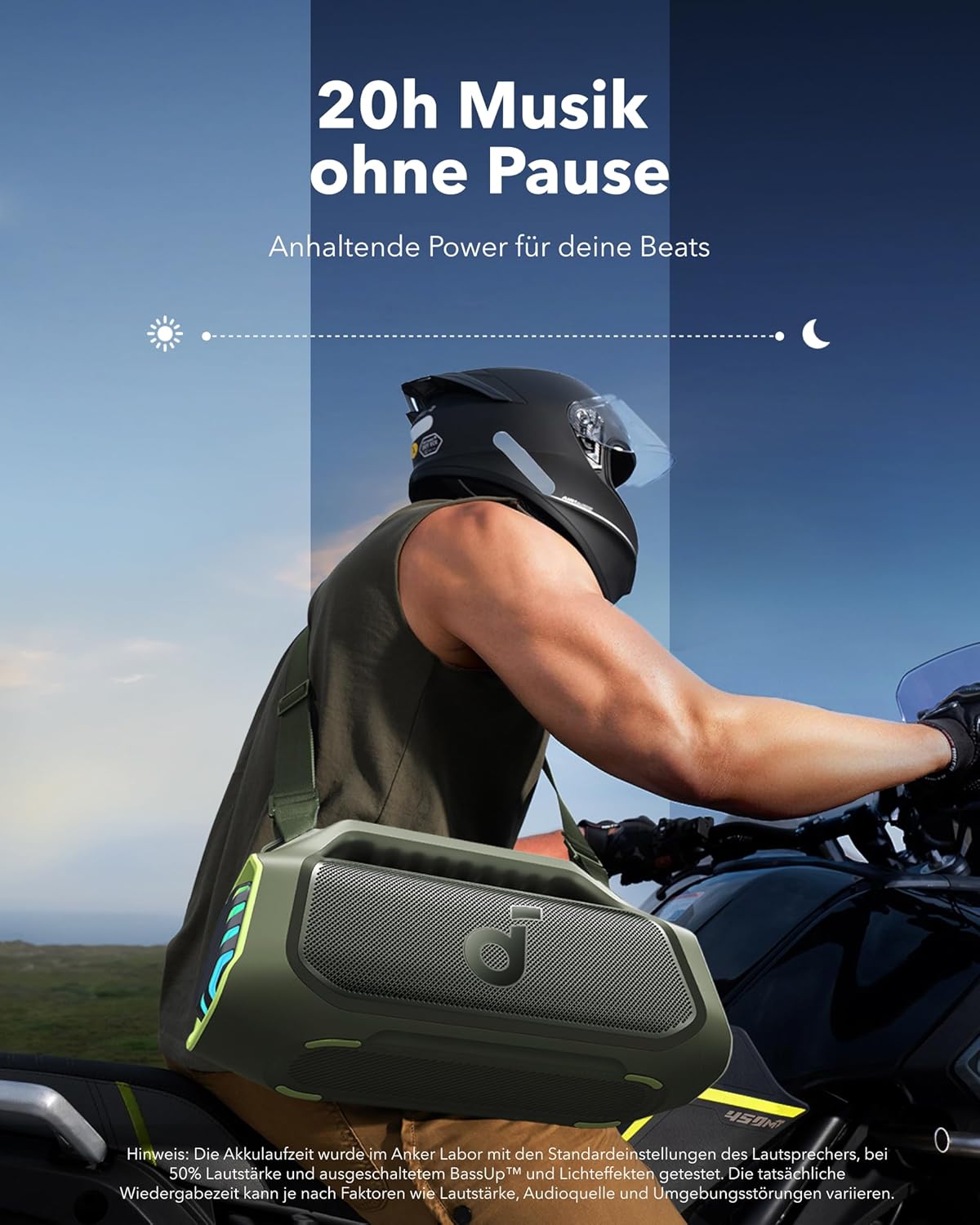 Boom 2 Plus Outdoor Bluetooth Lautsprecher, 140W, wasserdicht, green