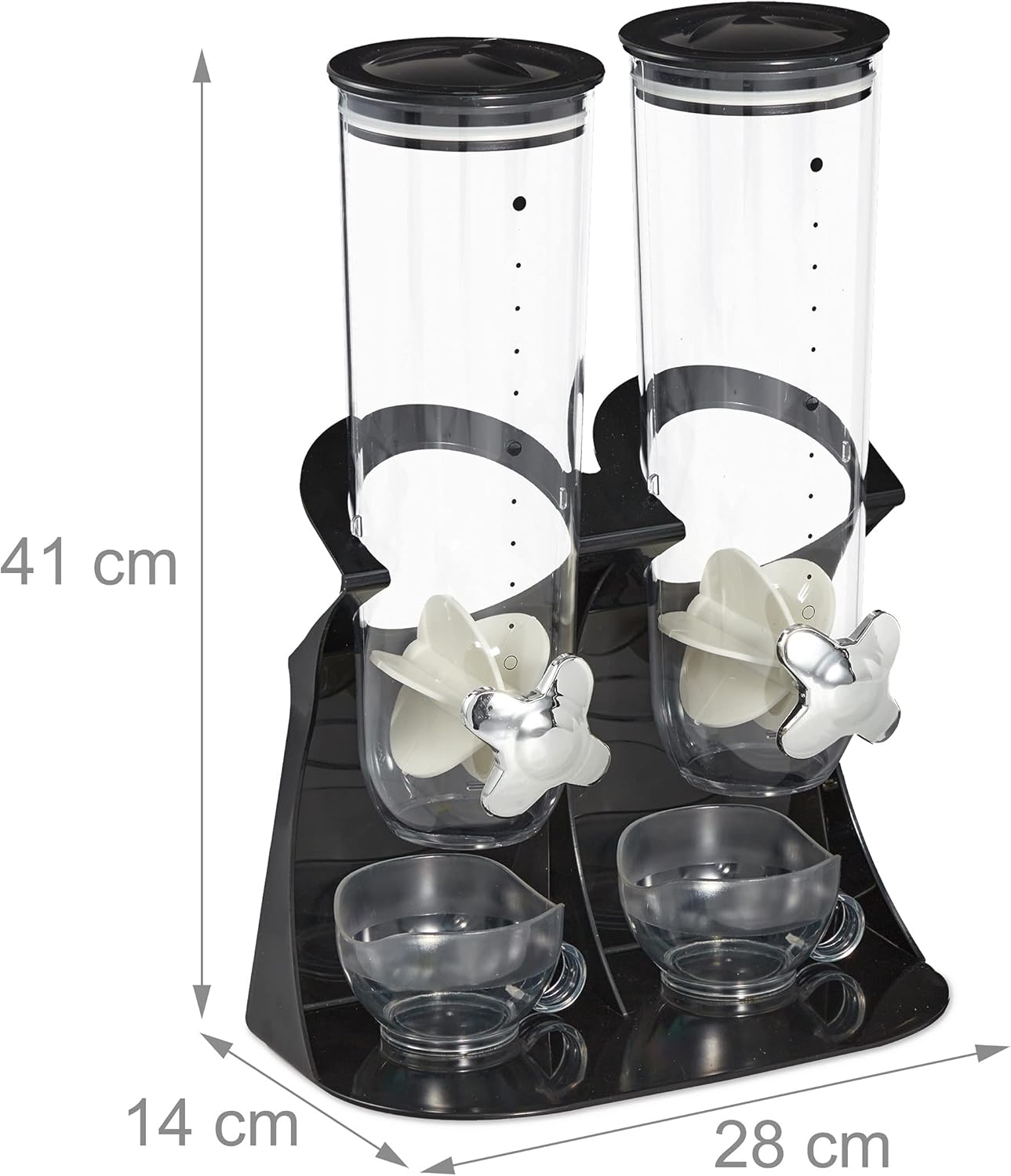 Doppelter Müslispender für Müsli & Snacks