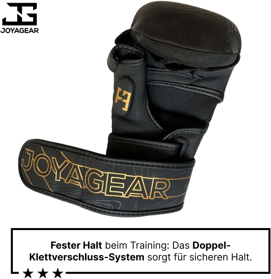 MMA Handschuhe Essential für Grappling & Training, Schwarz/Gold XL