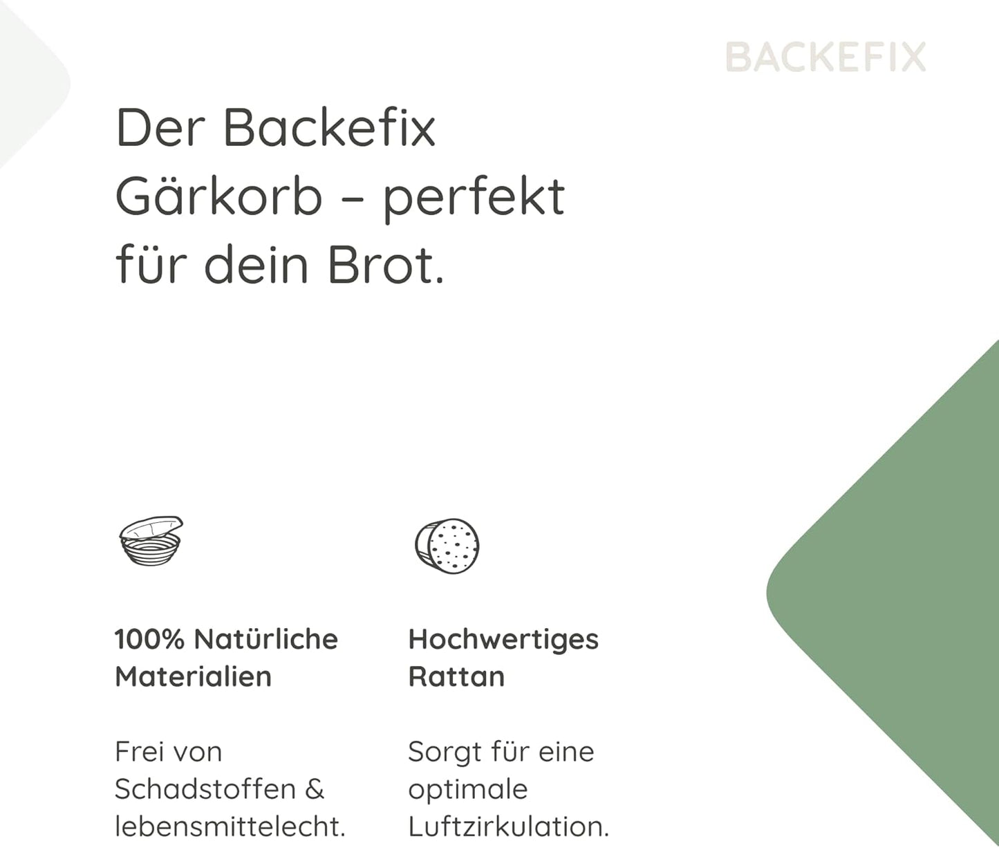 Gärkörbchen für Baguette, oval 44cm