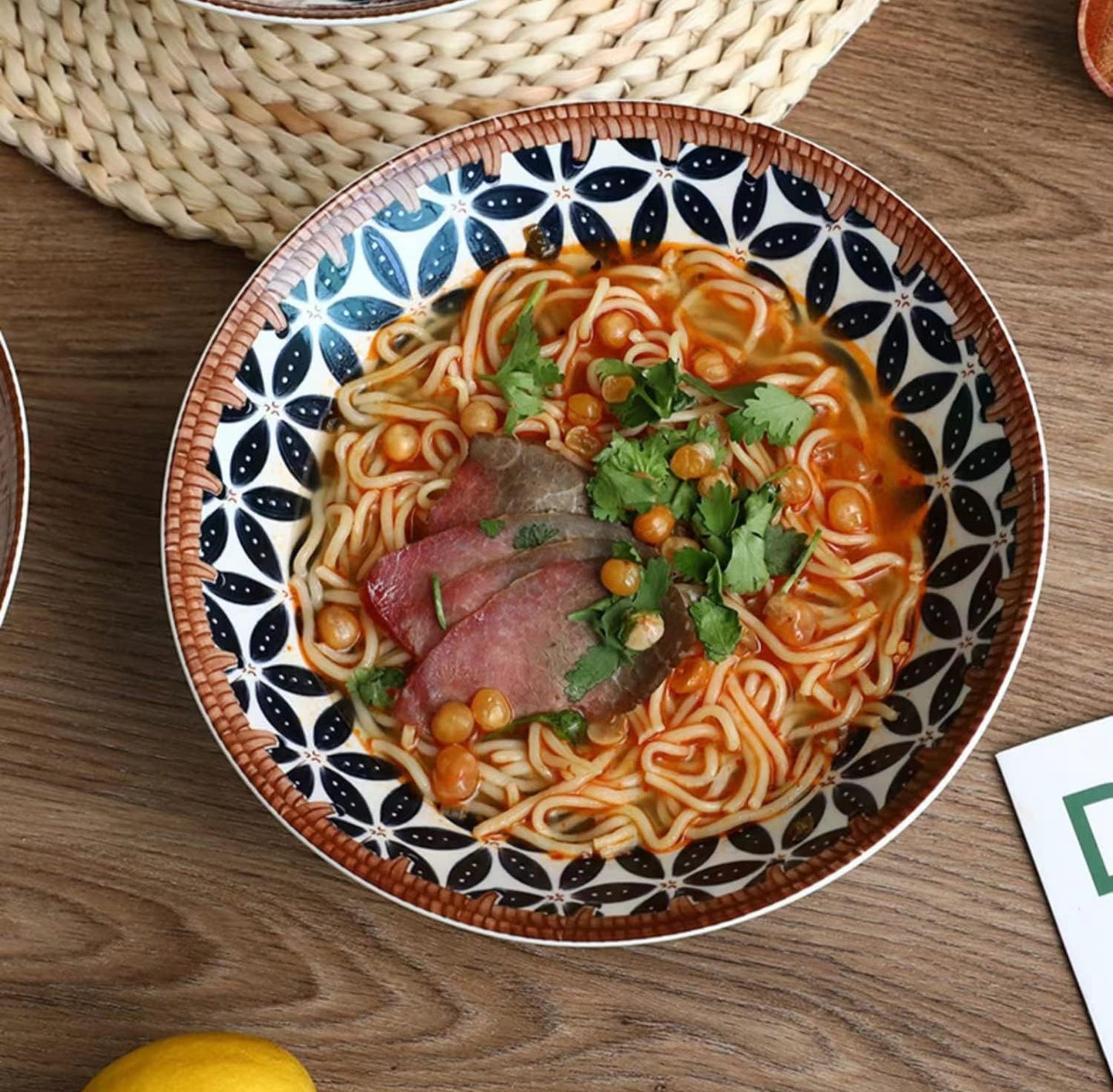 Ramen Suppenschalen-Set mit Löffel & Stäbchen, A