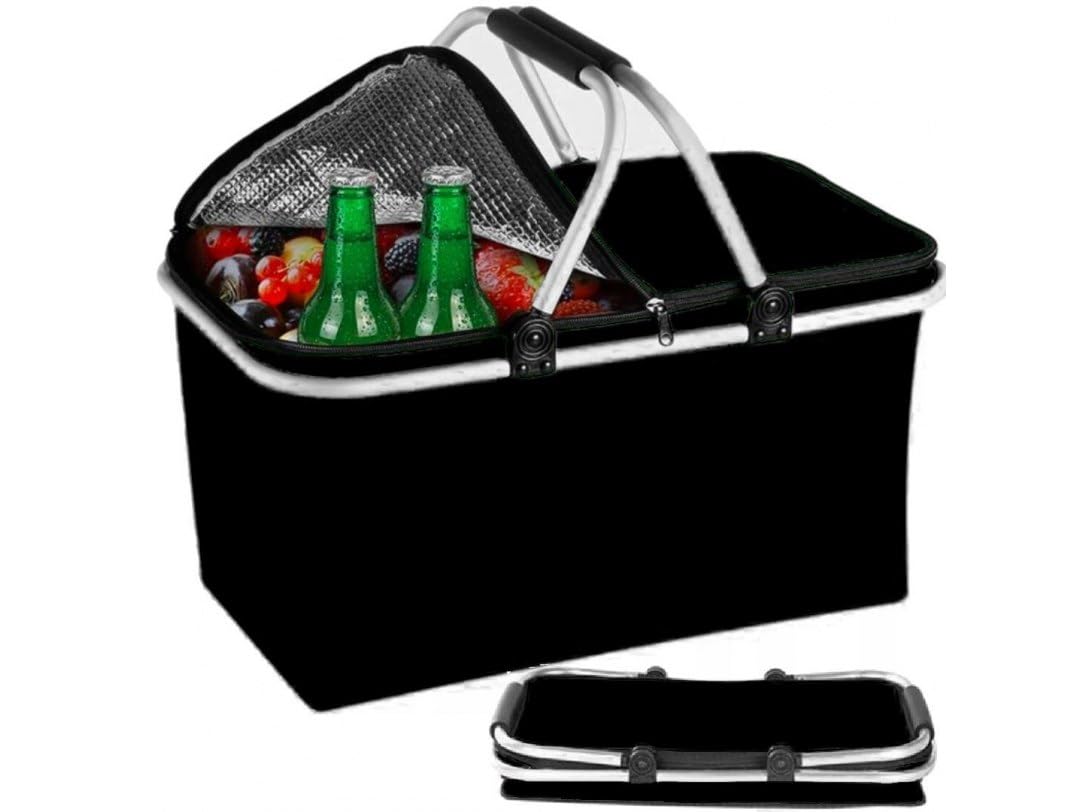 Isolierte Kühltasche, Schwarz
