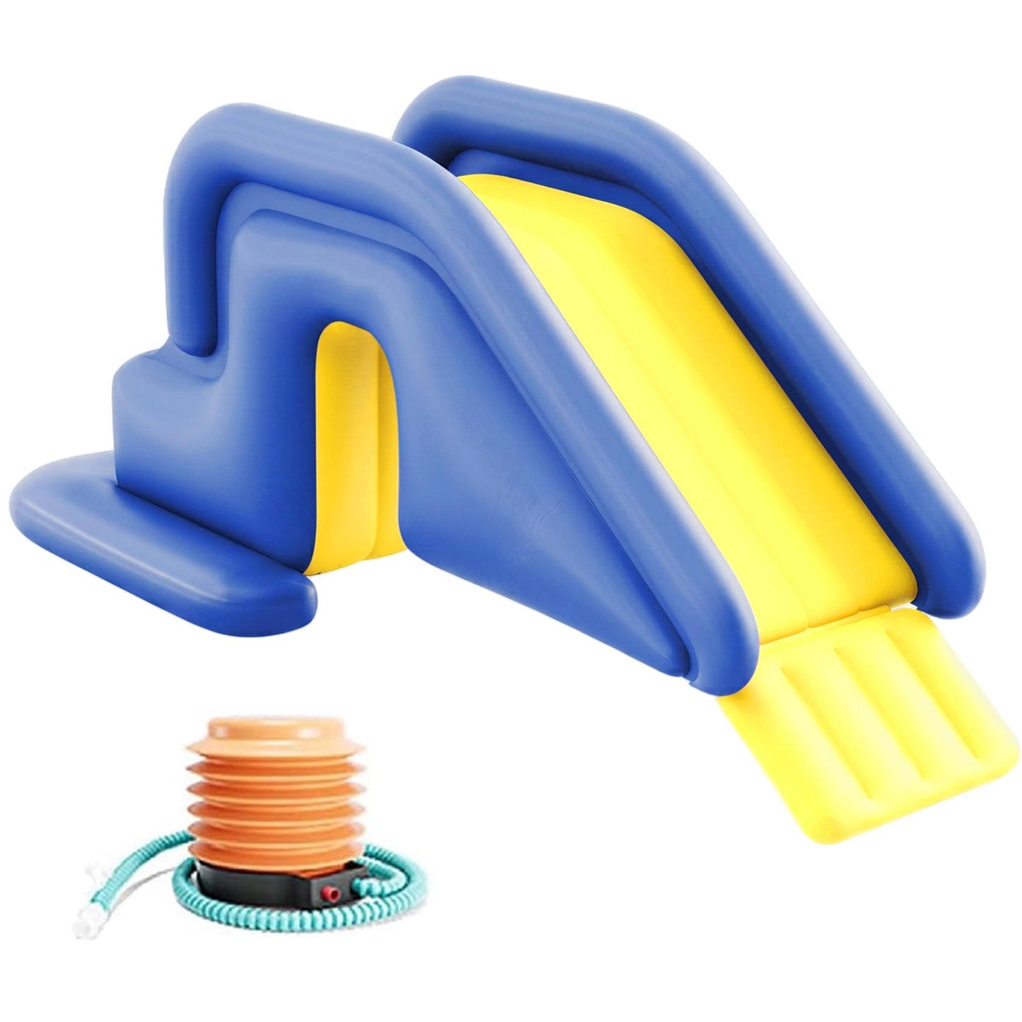 Aufblasbare Poolrutsche mit Fusspumpe