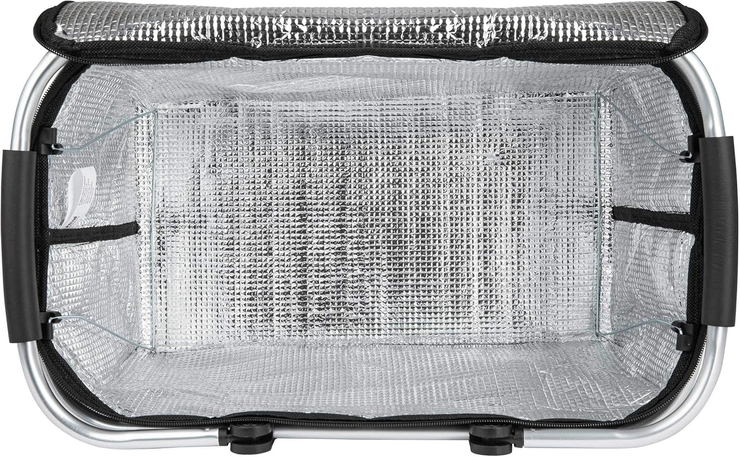 Faltbarer Einkaufskorb mit Kühlfunktion, 2 Stück, 2 Stück - Schwarz