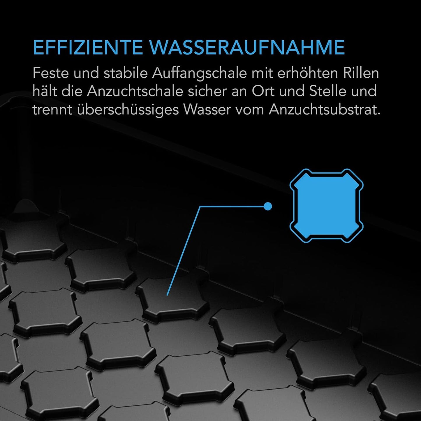 Keimset mit Feuchtigkeitskuppel und Sämlingsschalen, Large Dome Kit