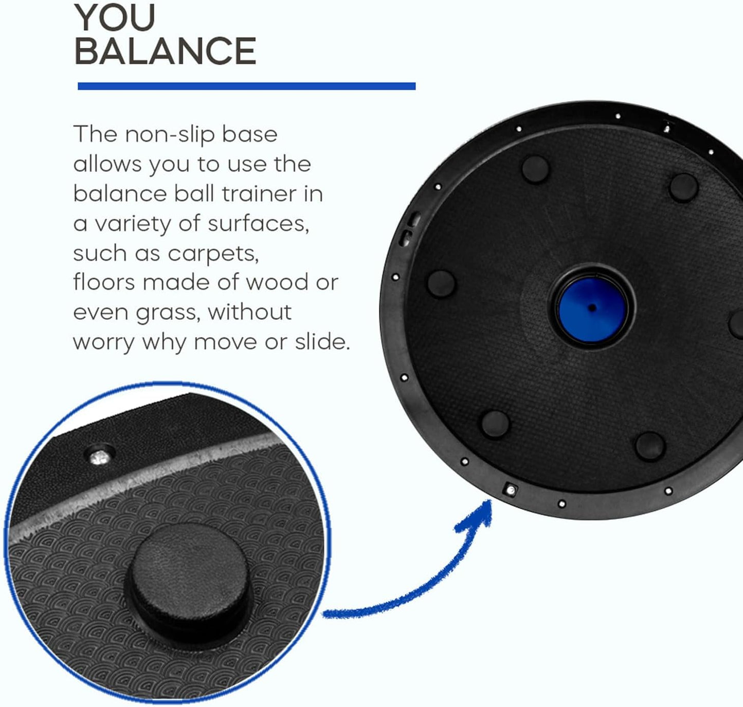 Balance Trainer Ball, Blau