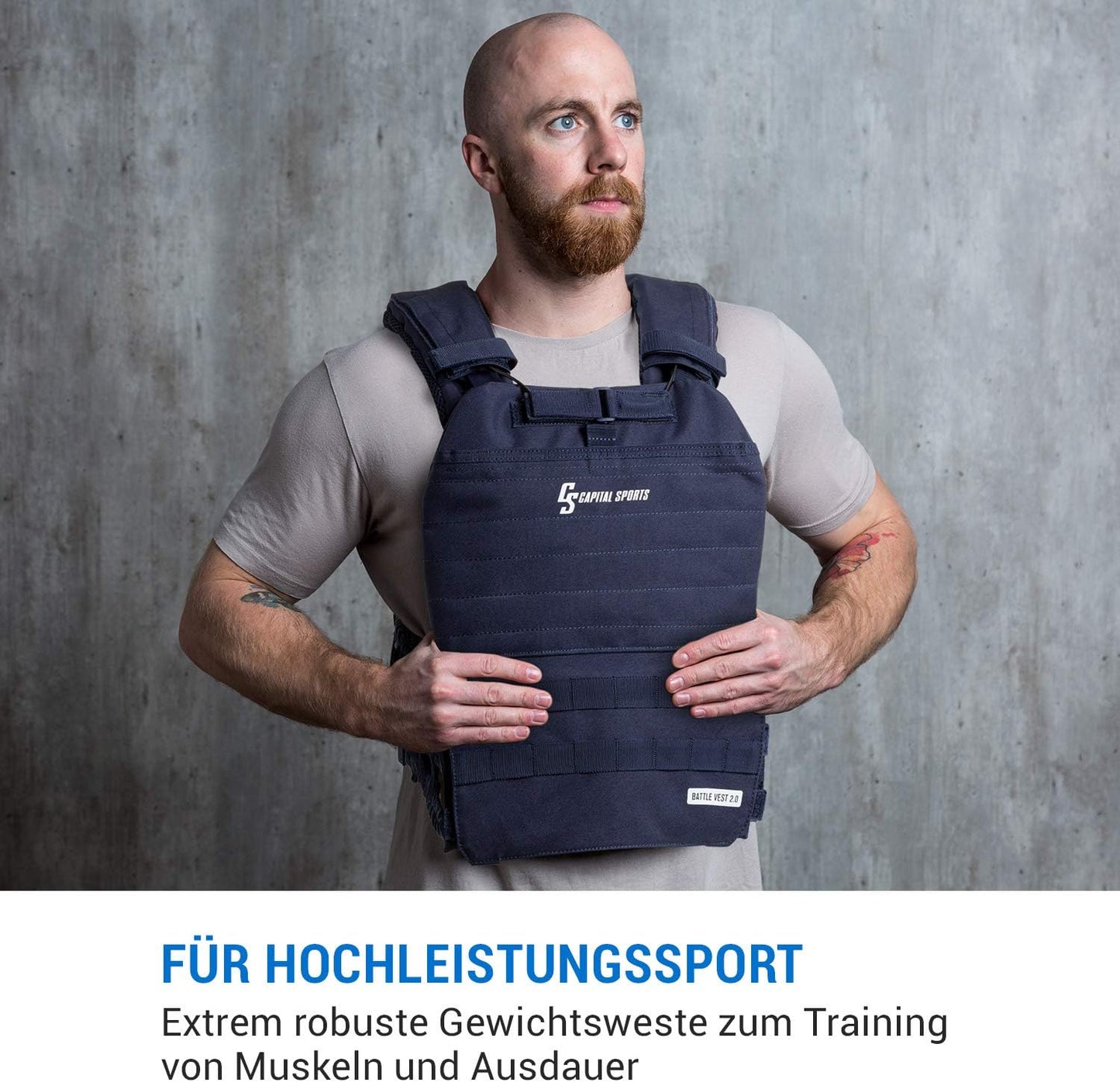 Gewichtsweste Battlevest, Blau, 8 kg