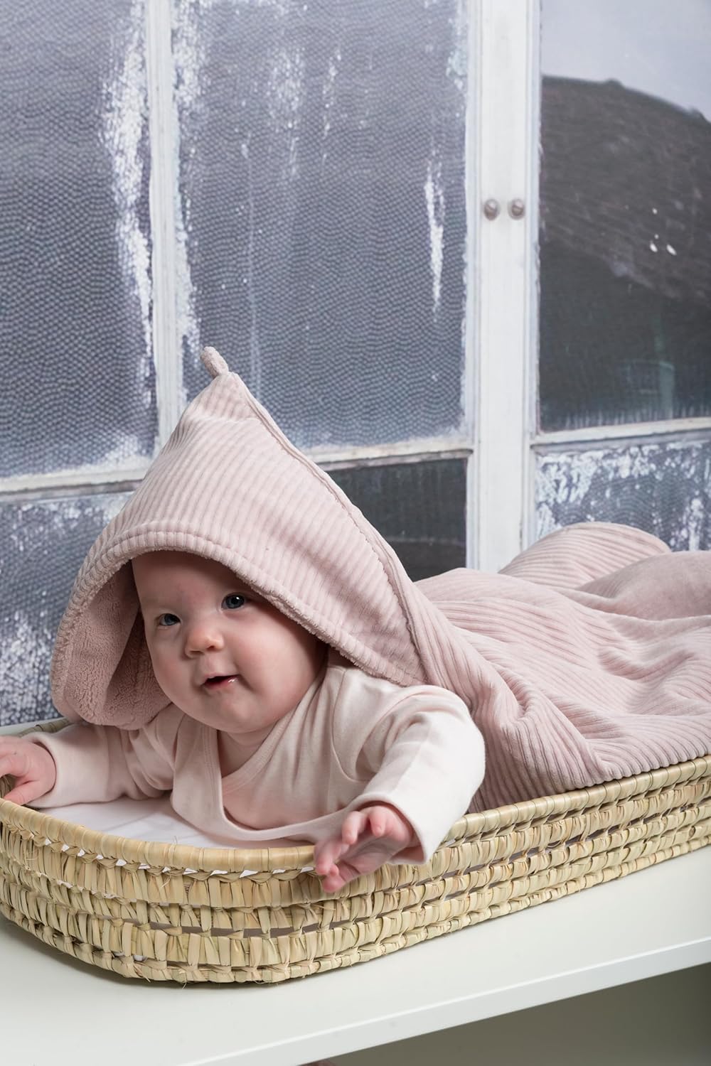 Baby Kapuzendecke - Sense, Alt Rosa