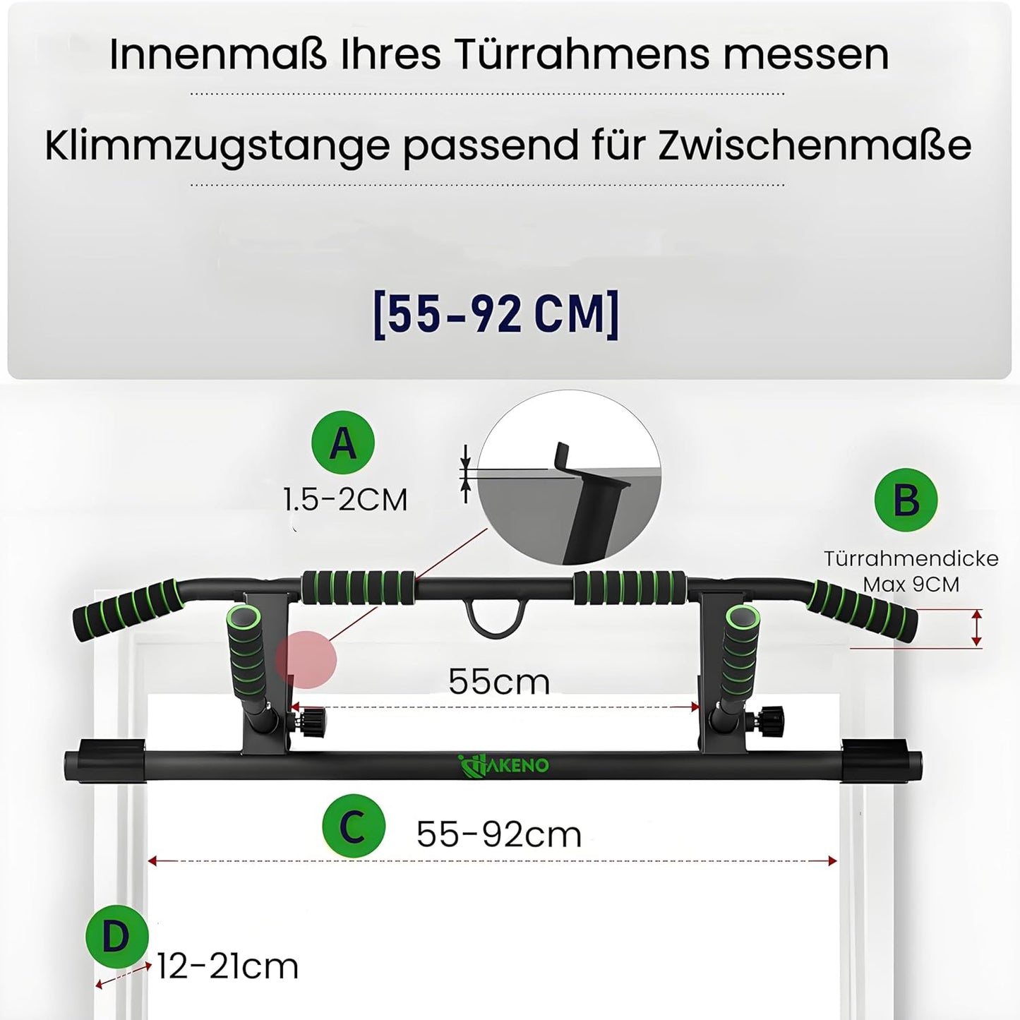 Klimmzugstange, Schwarz-A