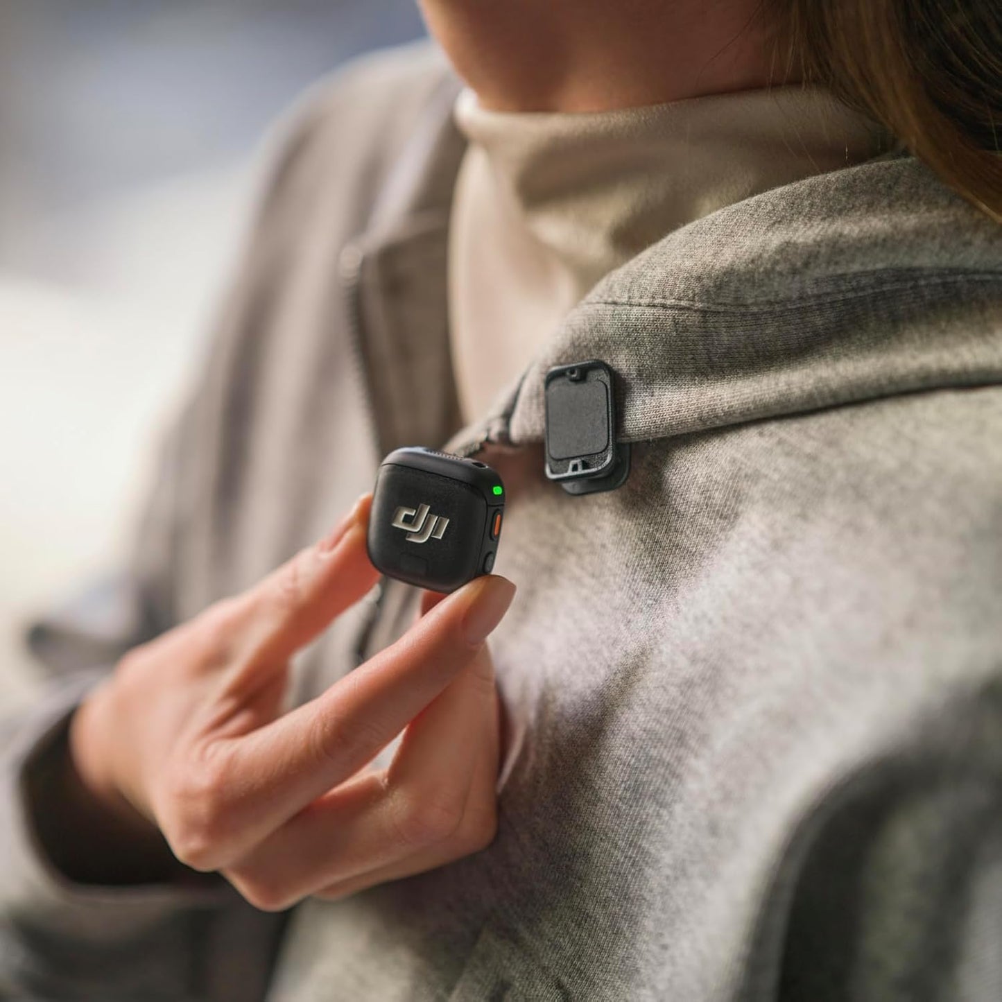 Drahtloses Mini-Mikrofon für iPhone/Kamera/Android, DJI Mic 3 Sender