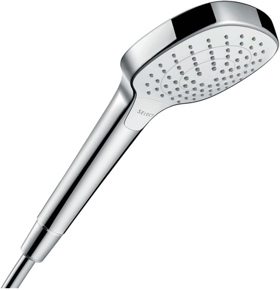 Croma Select E, 3 wassersparende Strahlarten (Vario) Weiss/Chrom