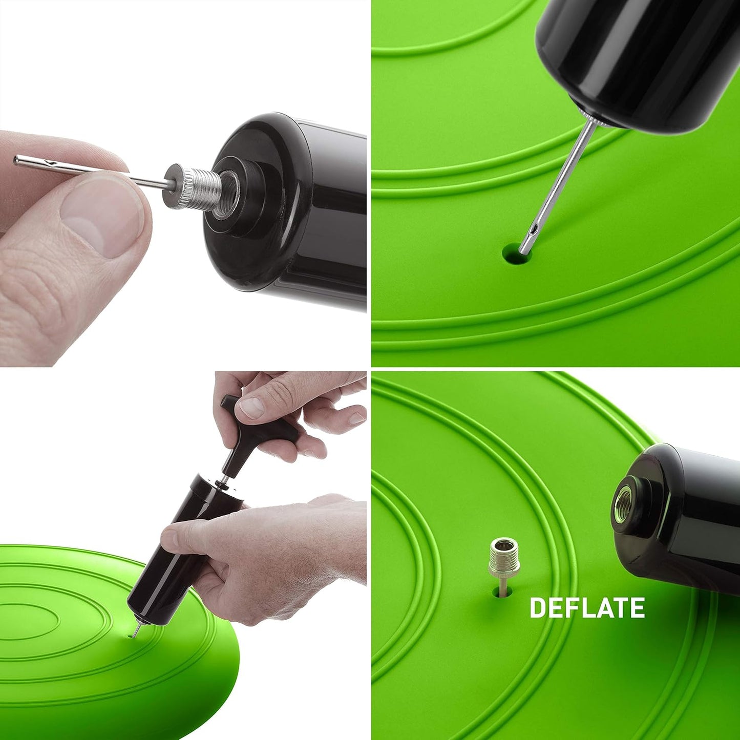 Balance-Kissen mit Luftpumpe, GRÜN