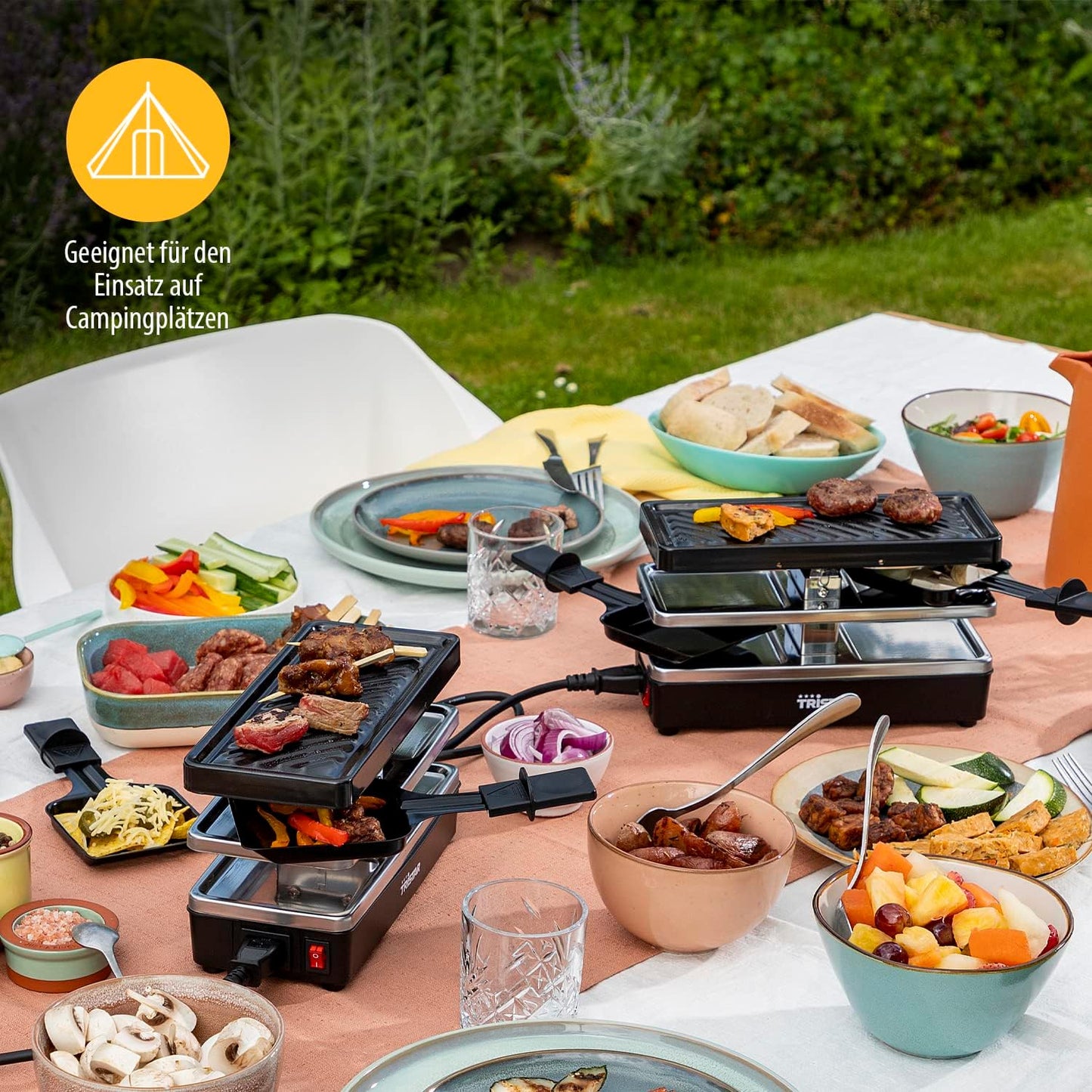Erweiterbares Raclette Set RA-2742 für 4 Personen, 4 Personen