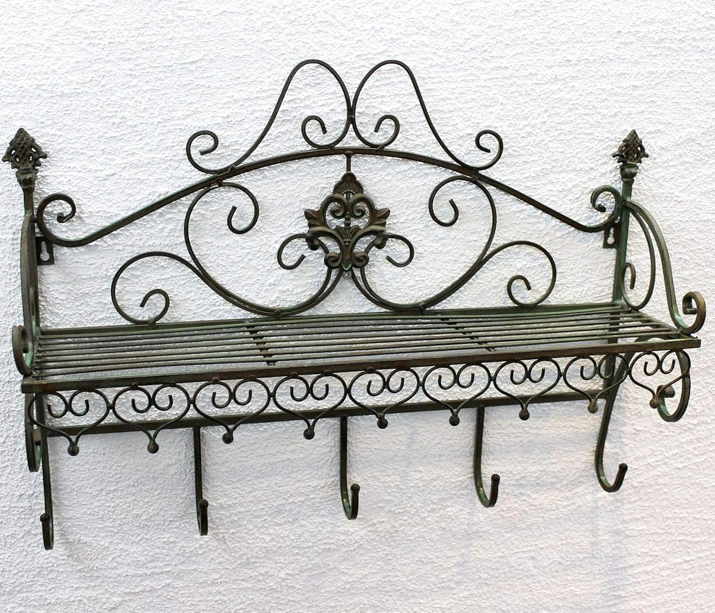 Wandgarderobe mit Ablage im Vintage Design