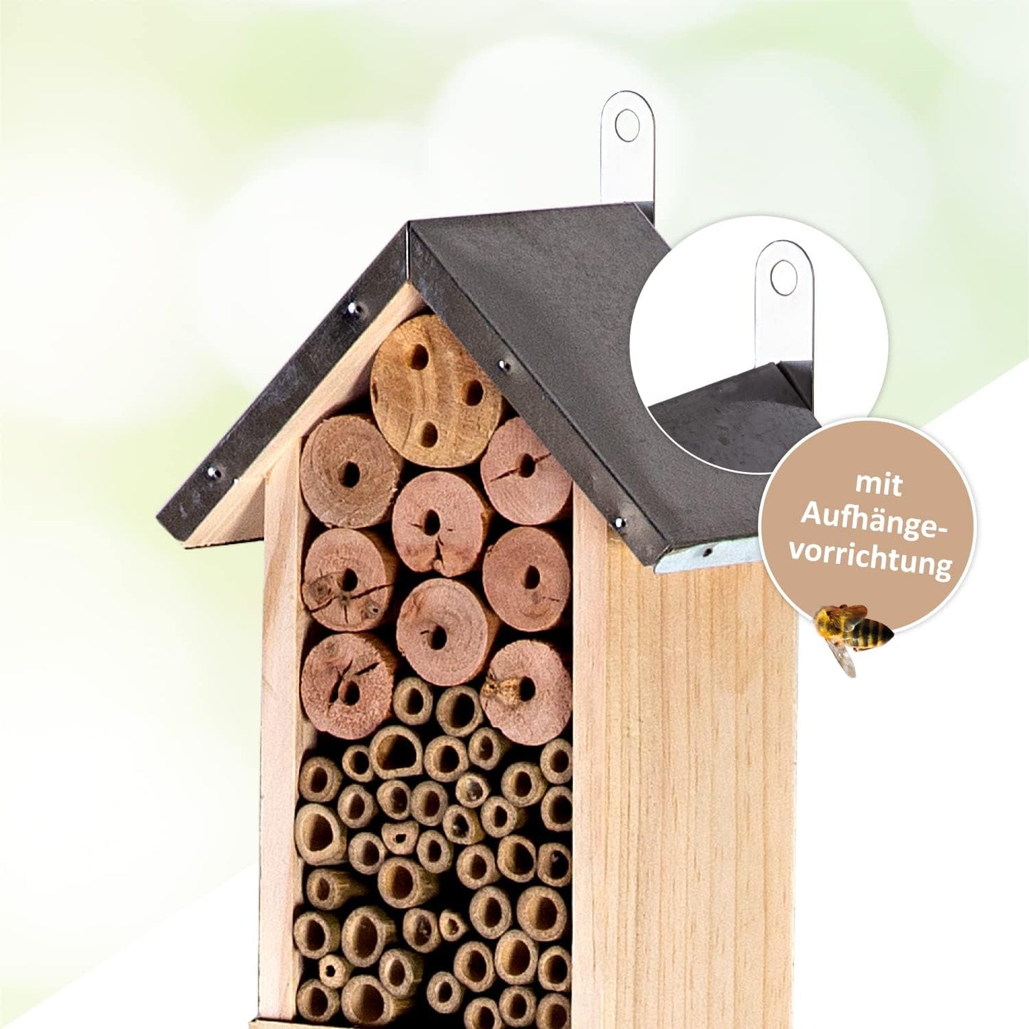 Insektenhotel XXL stehend mit Erdspiess (151 cm)