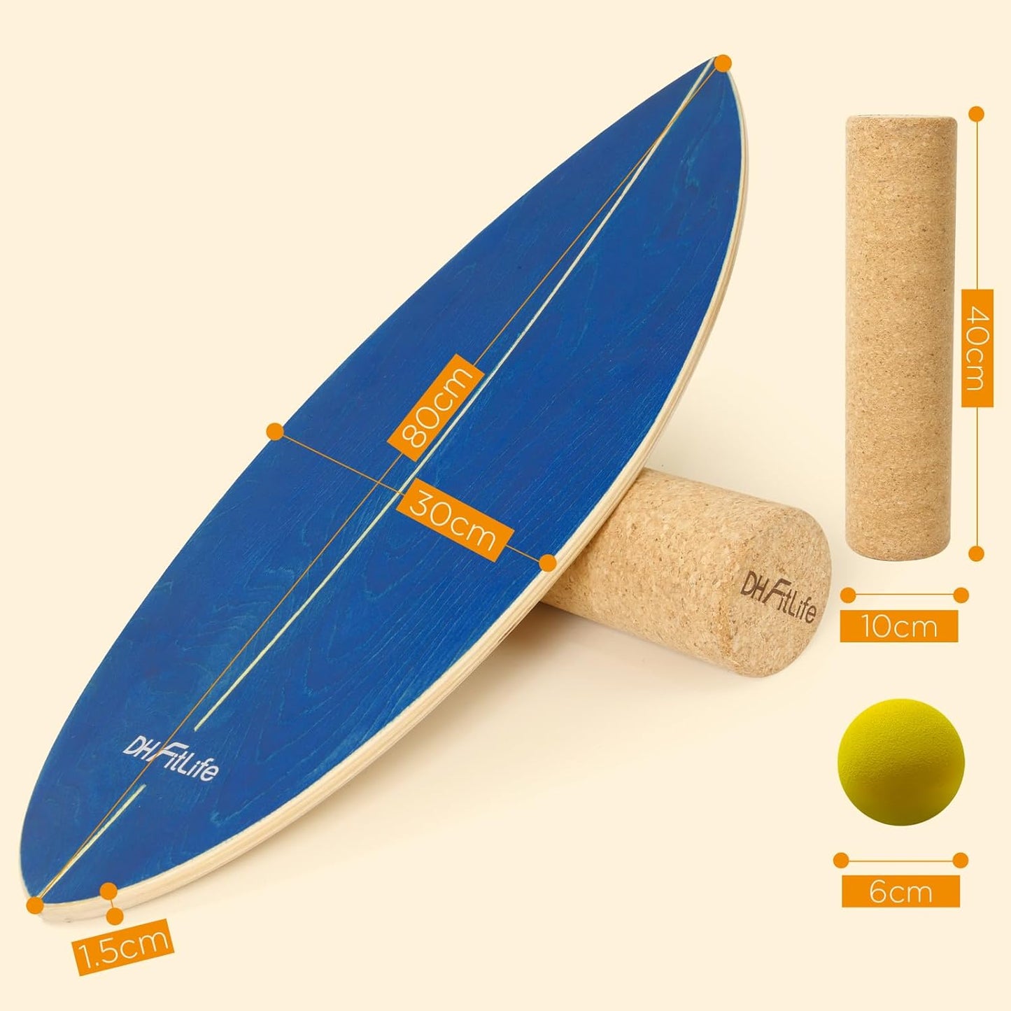 Balance Board für Indoor-Training und Spass, Himmelblau