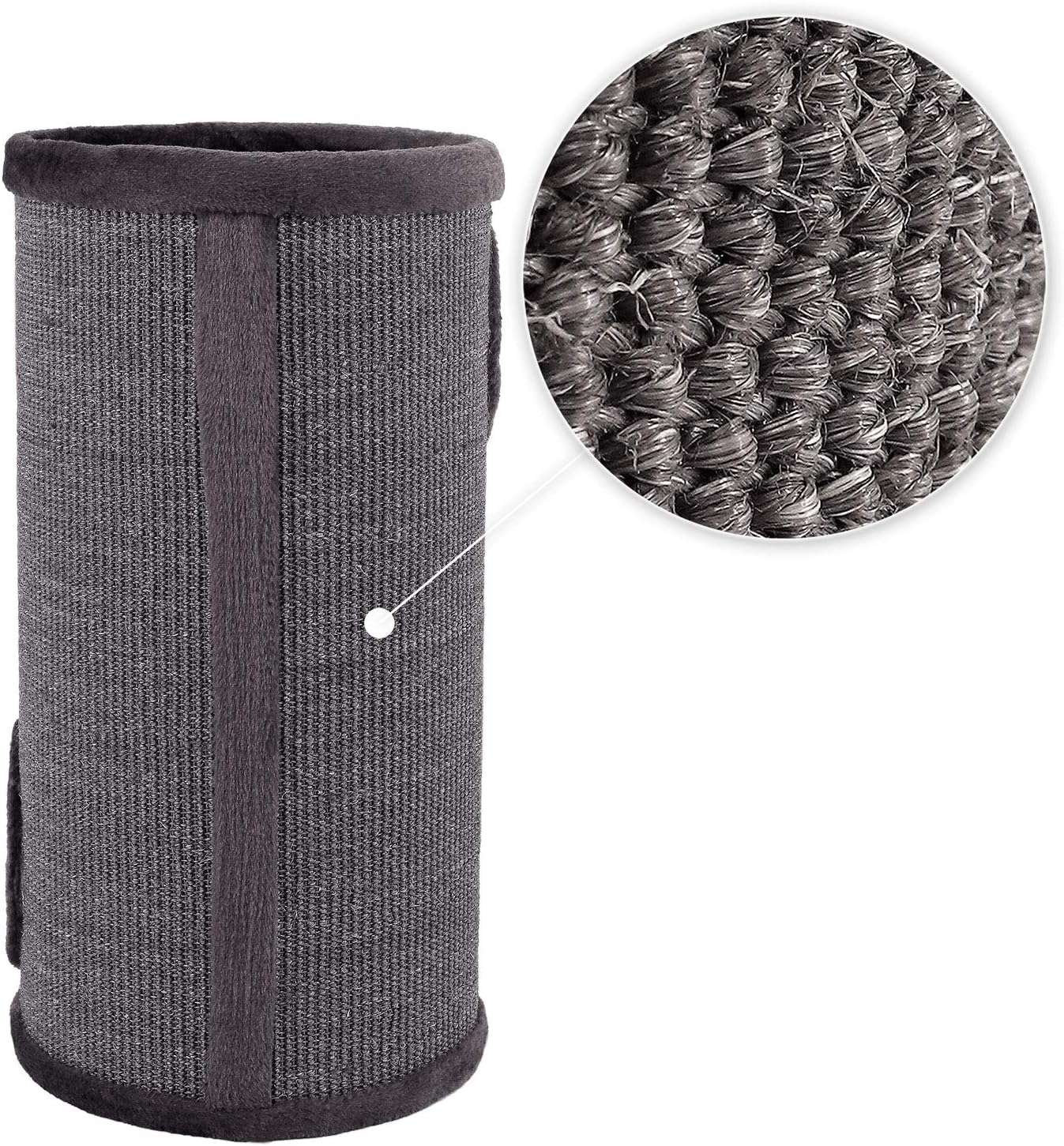 Kratztonne mit Spielball & Verstecken, Grau 70 cm Höhe