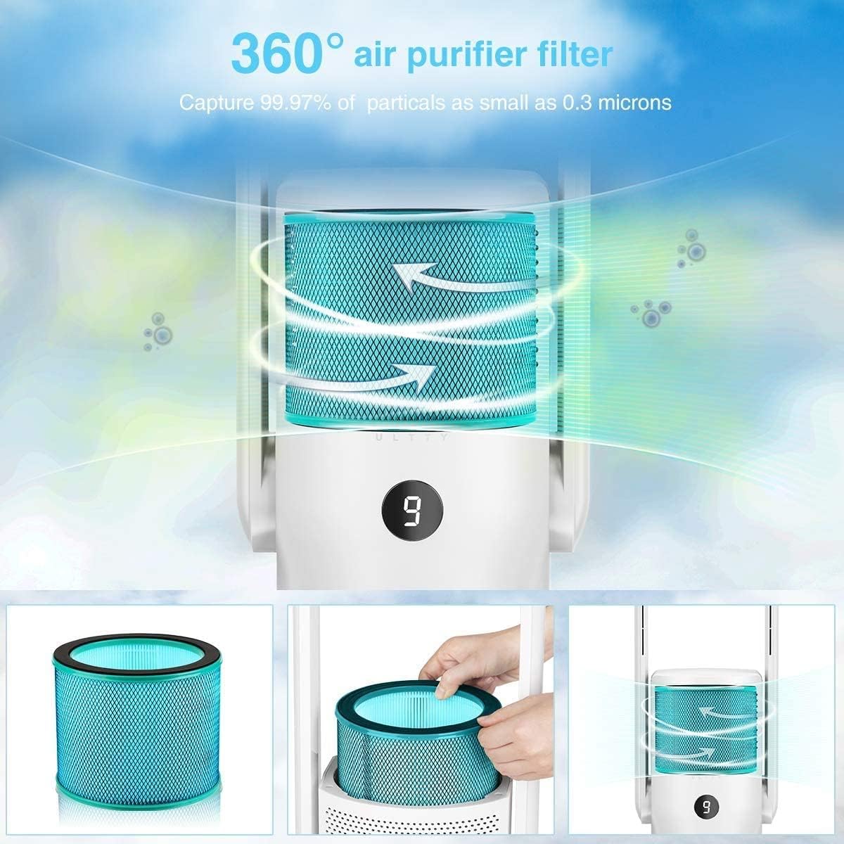 HEPA Ersatzfilter für Luftreiniger, für CR022